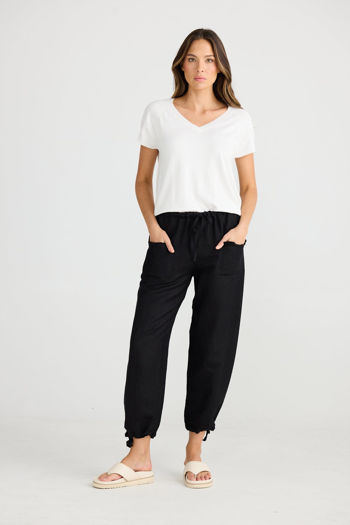 Amazon Pant Black Linen