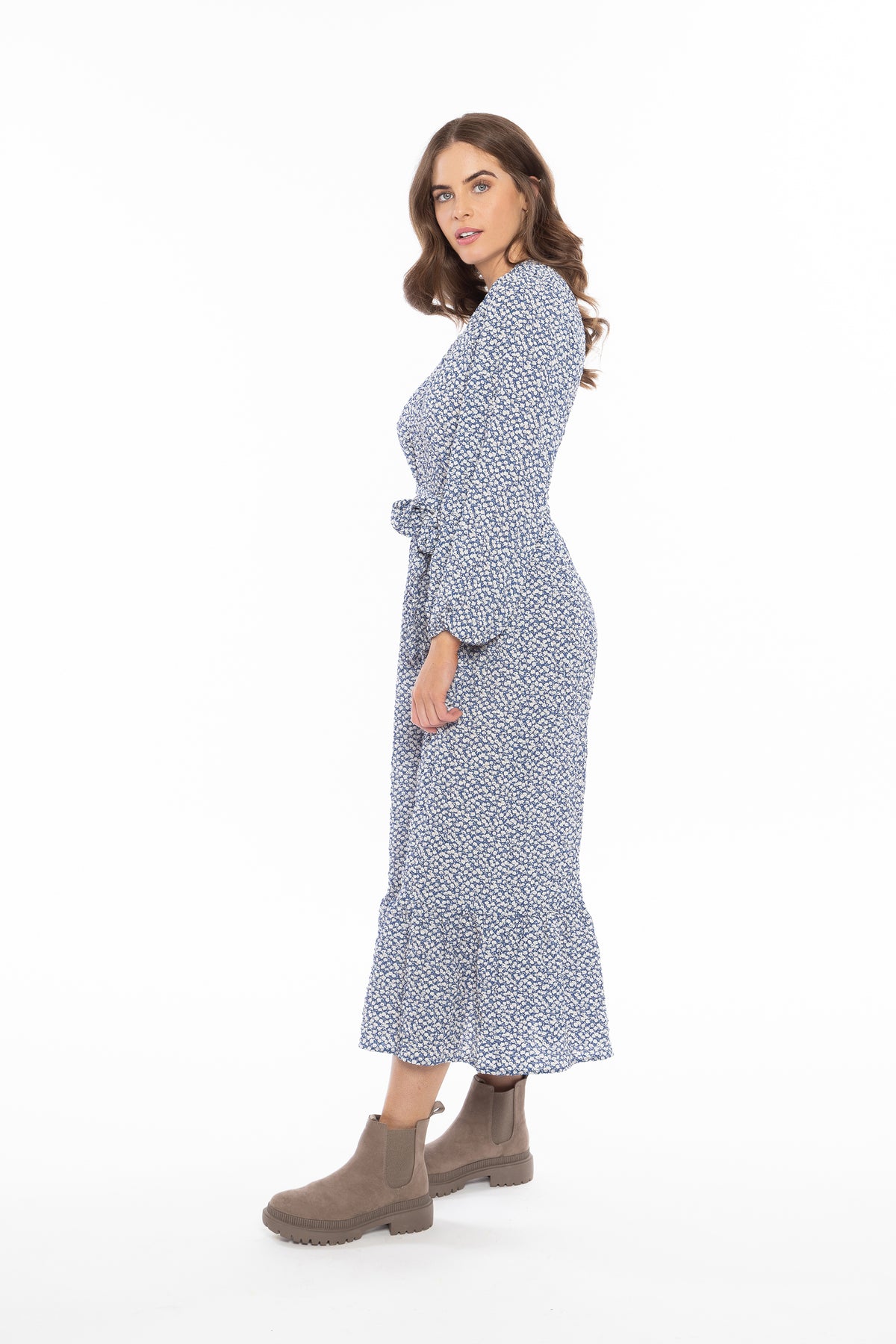 Perceptive Dress Long Sleeve Stormy Floral