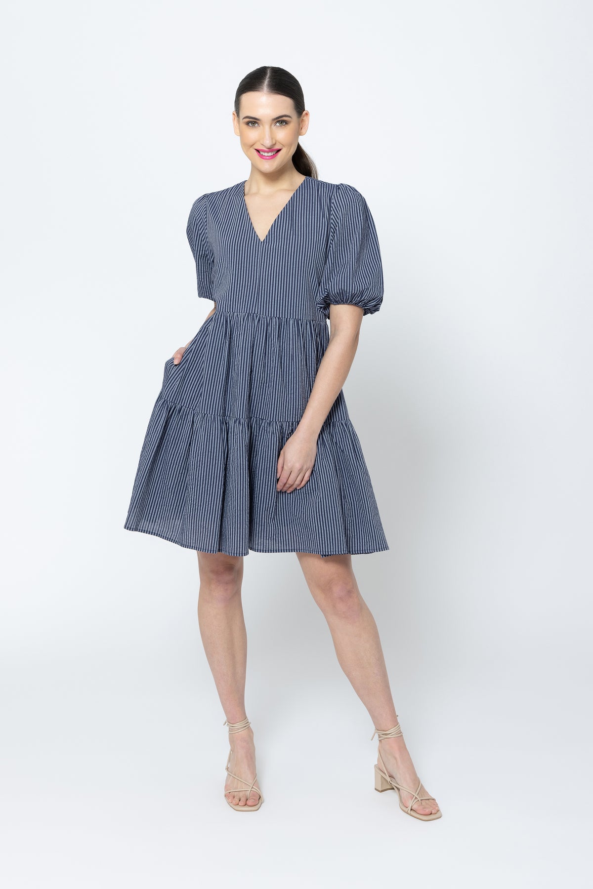 Revival Dress Navy