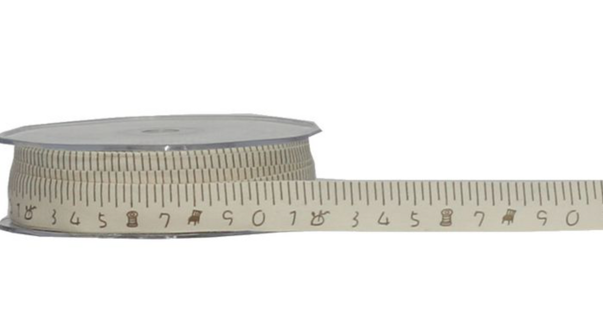 Tape Measure Cotton Ribbon