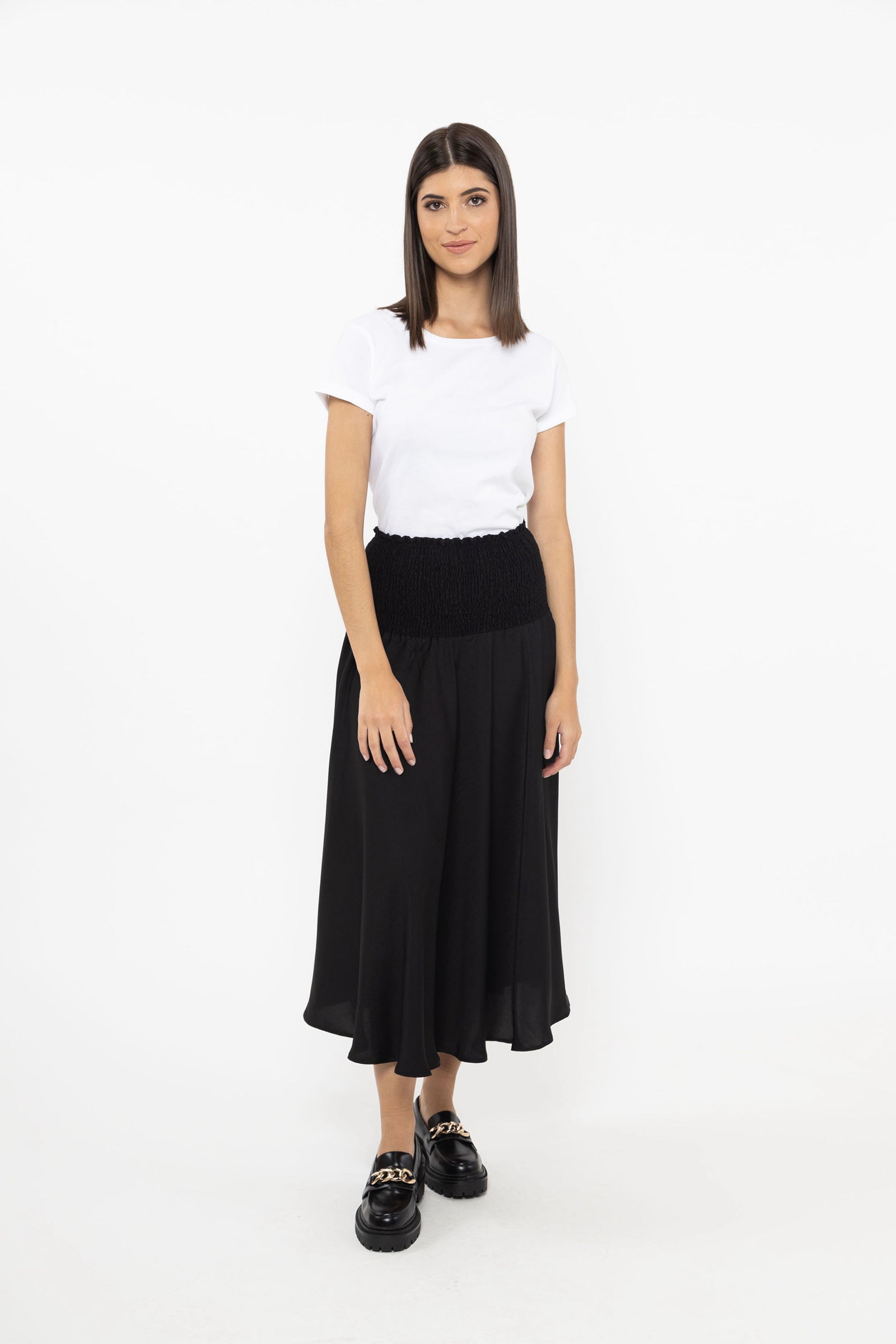 Black satin cheap skirt nz