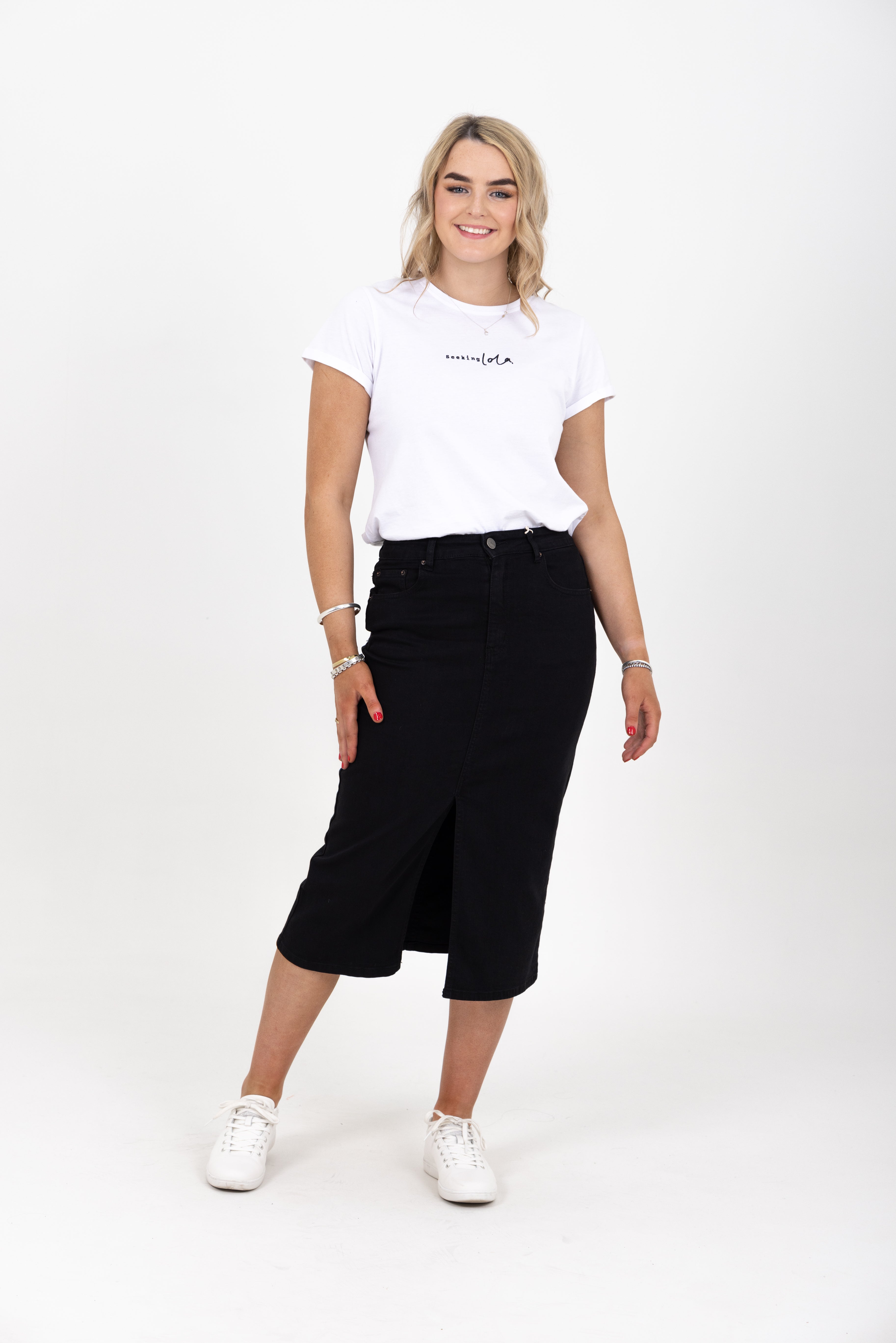 Black denim best sale skirt nz