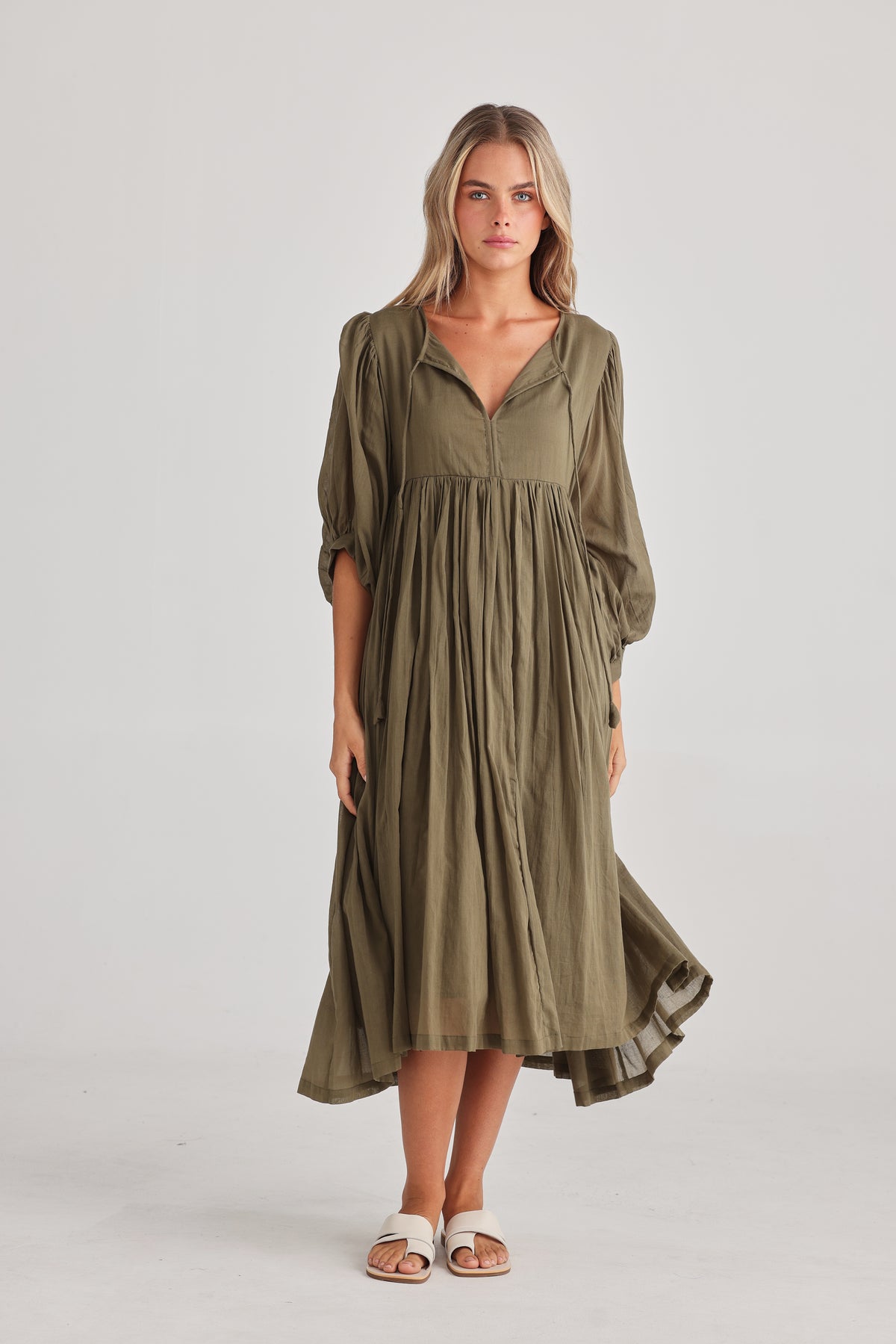 Wisteria Dress Olive