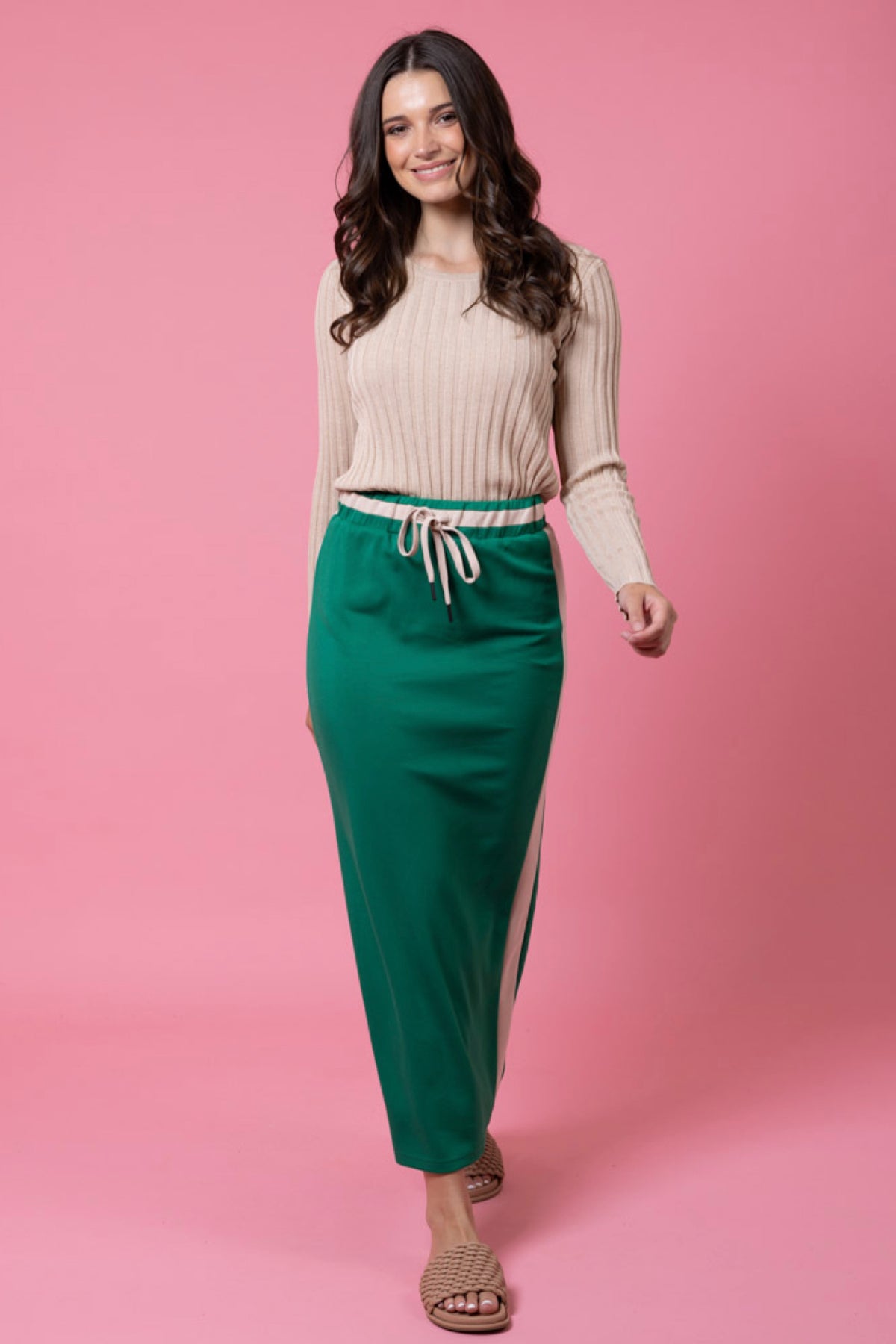 Mattie Sweater Skirt Green