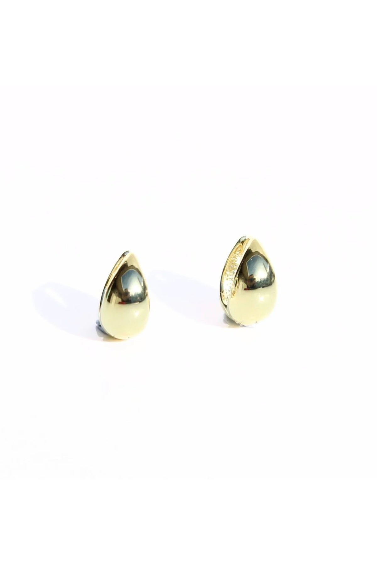 Tear Drop Gold Earrings Small