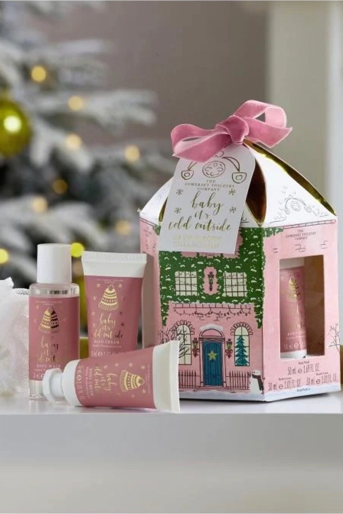 Baby It's Cold Outside Mini Pamper Set Pink