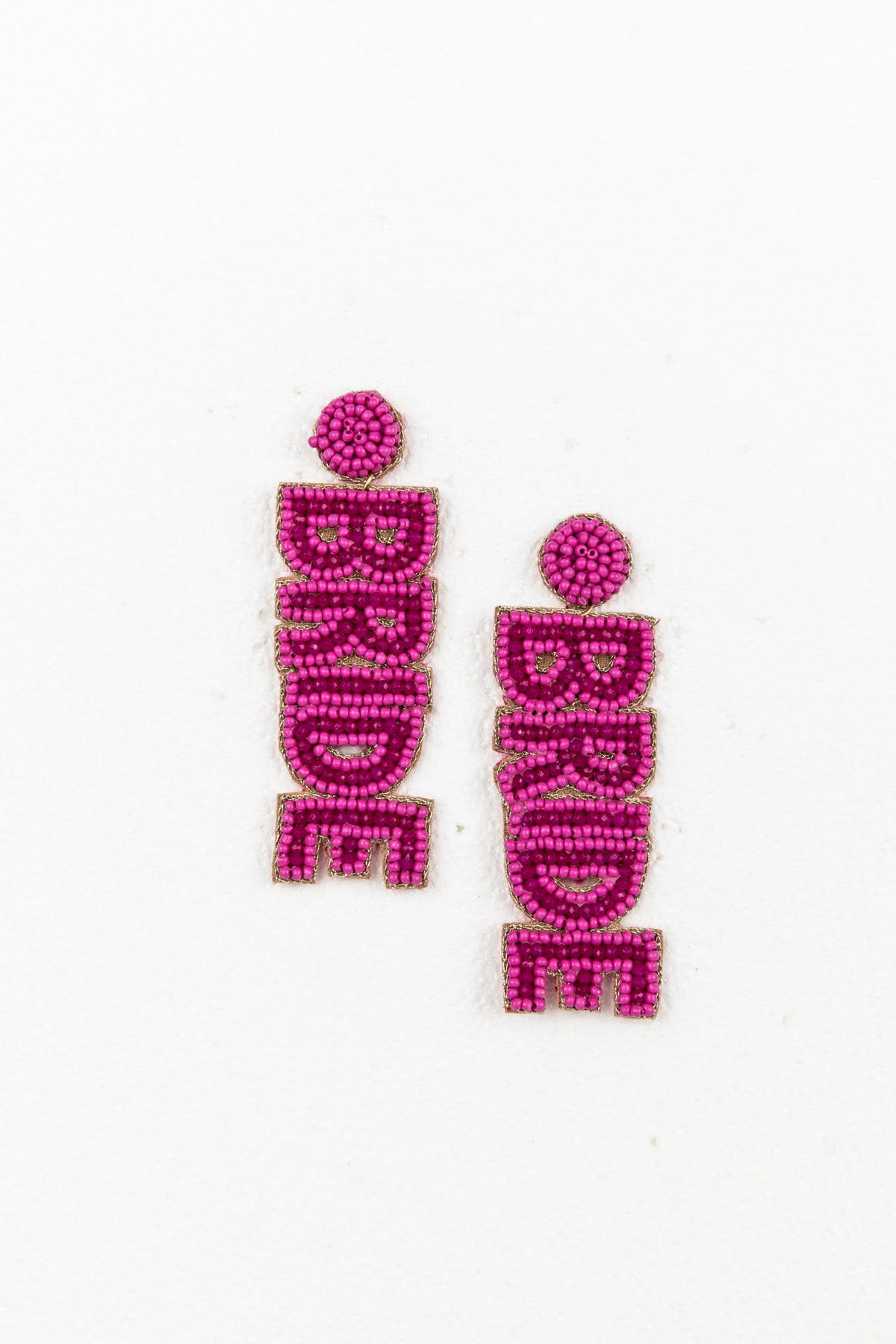 Bride Earrings Pink