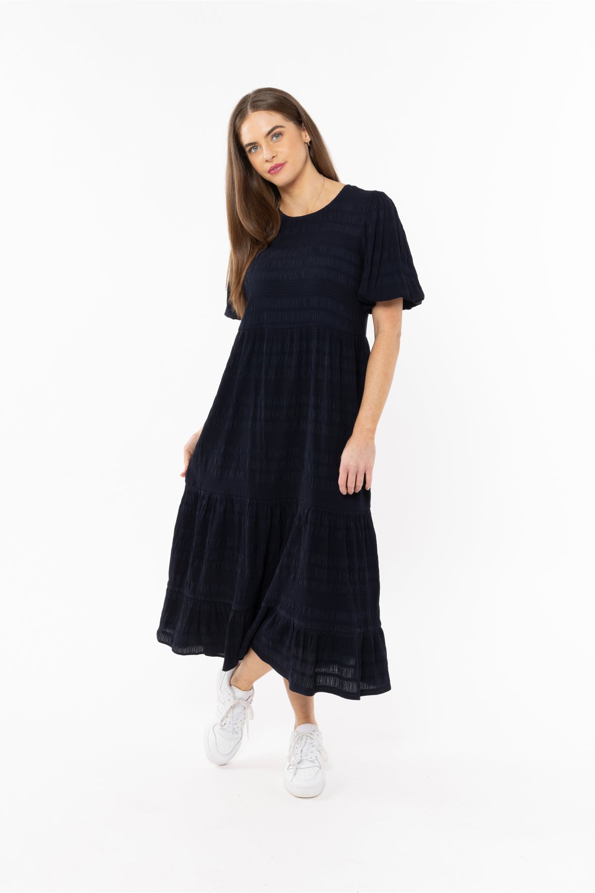 Navy Carefree Maxi Dress