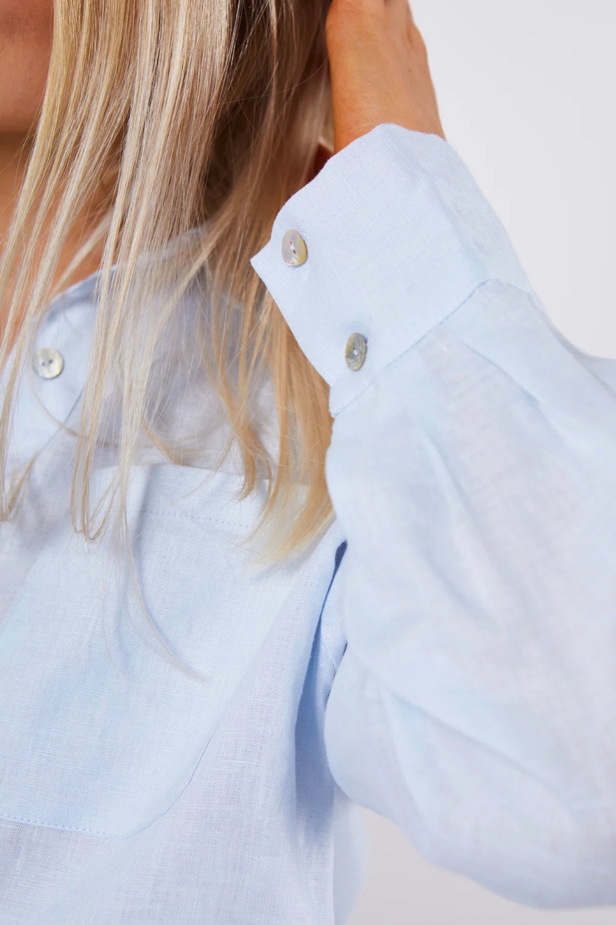 Brit Linen Shirt Blue