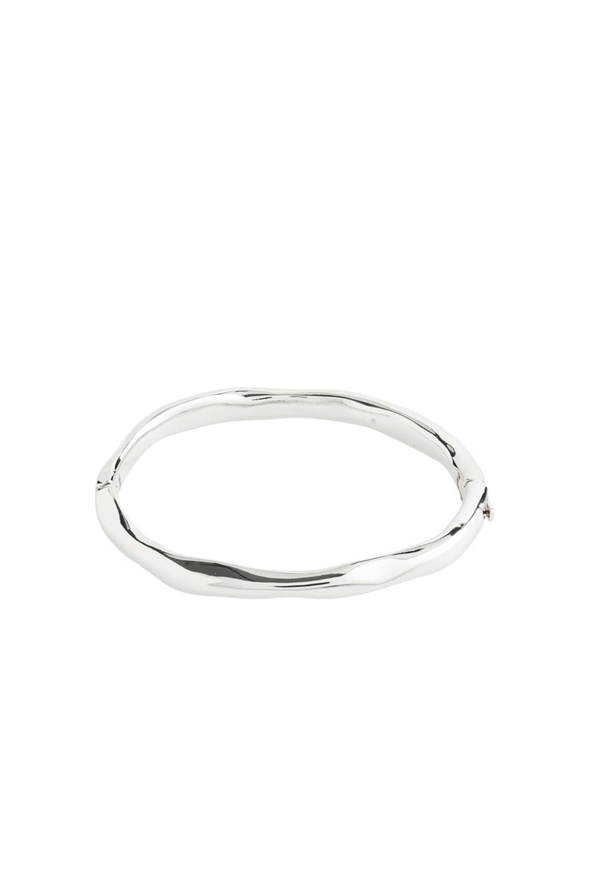 Light Recycled Bangle Silver Plated