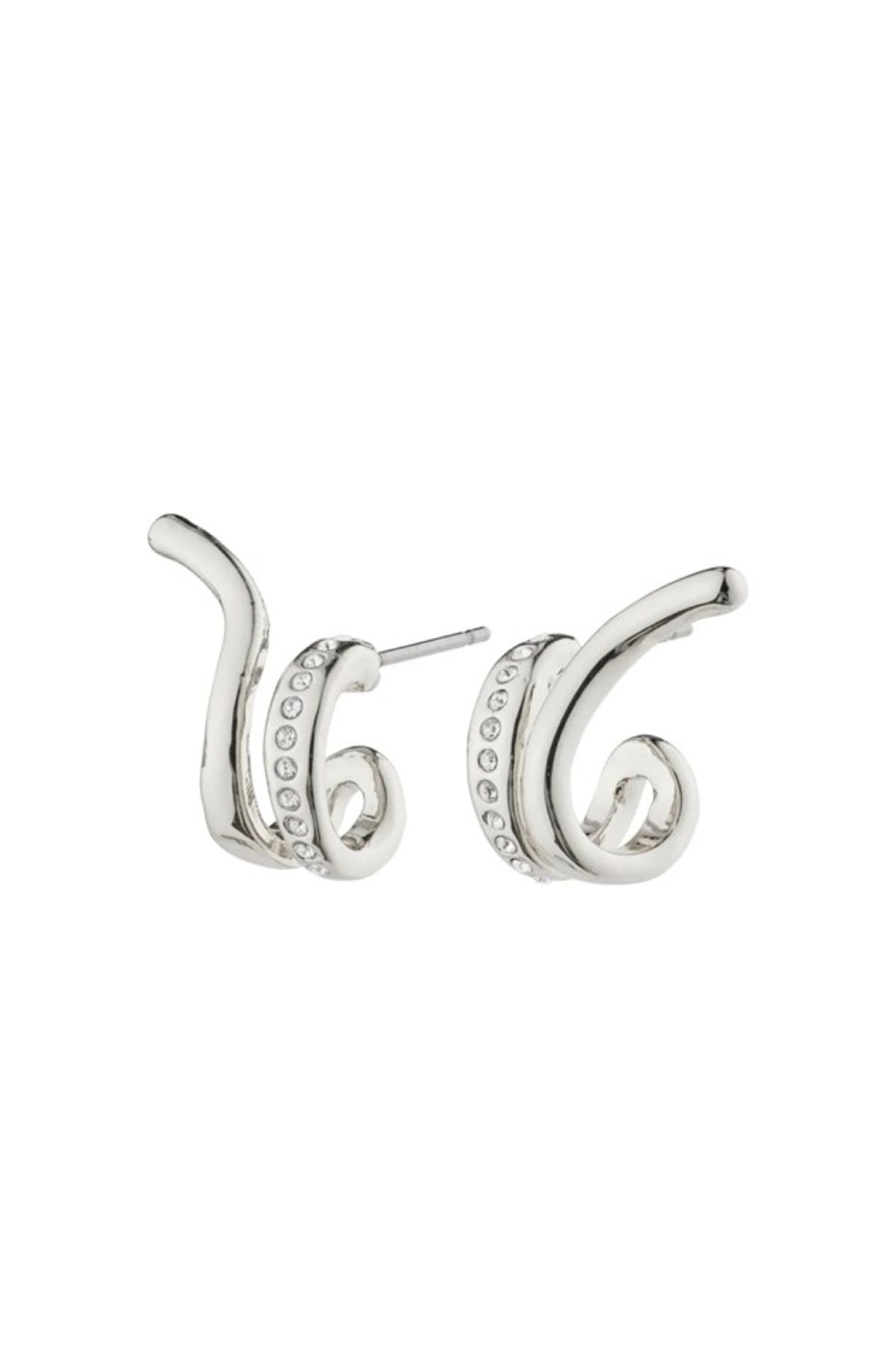 Nadine Recycled Earrings Silver Plated