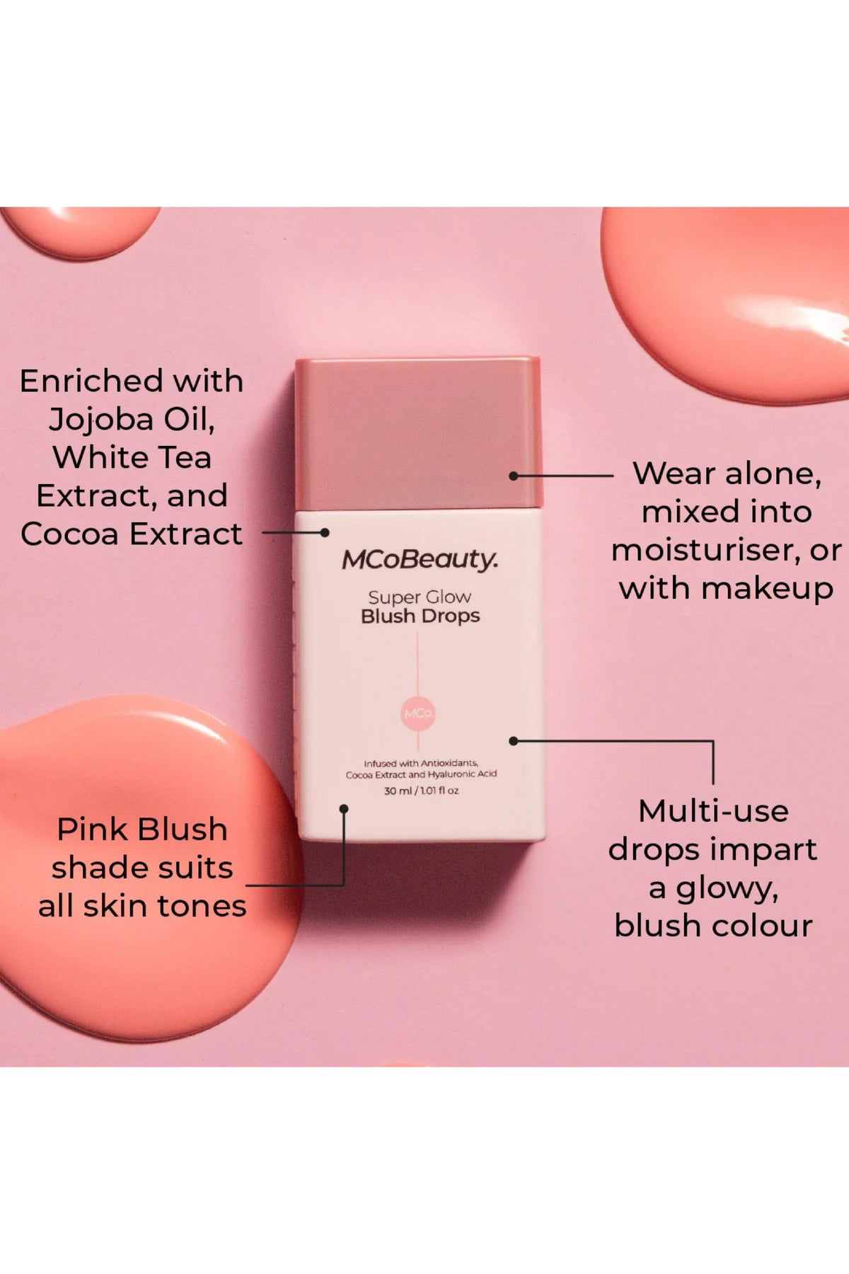 Super Glow Blush Drops Pink Blush