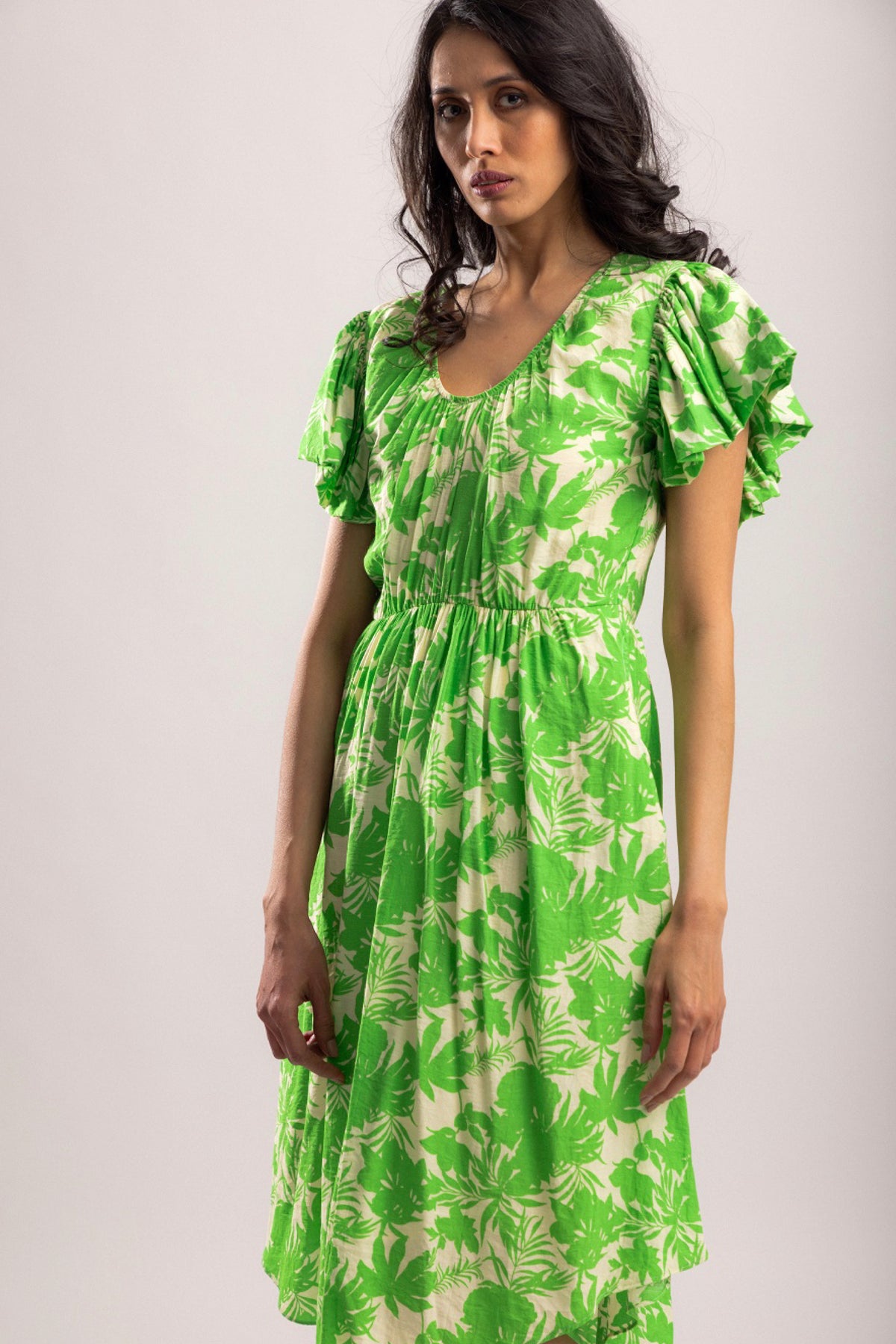 Monterey Dress Green Palm