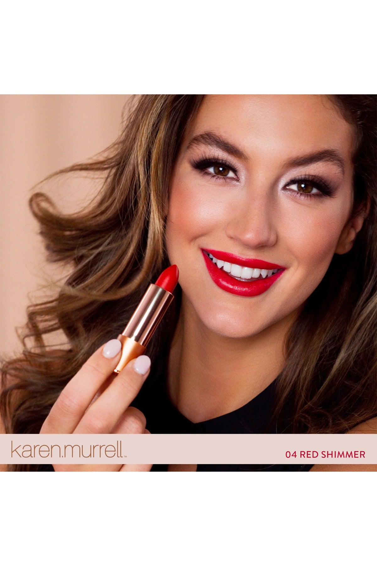 Karen Murrell Lipstick Red Shimmer