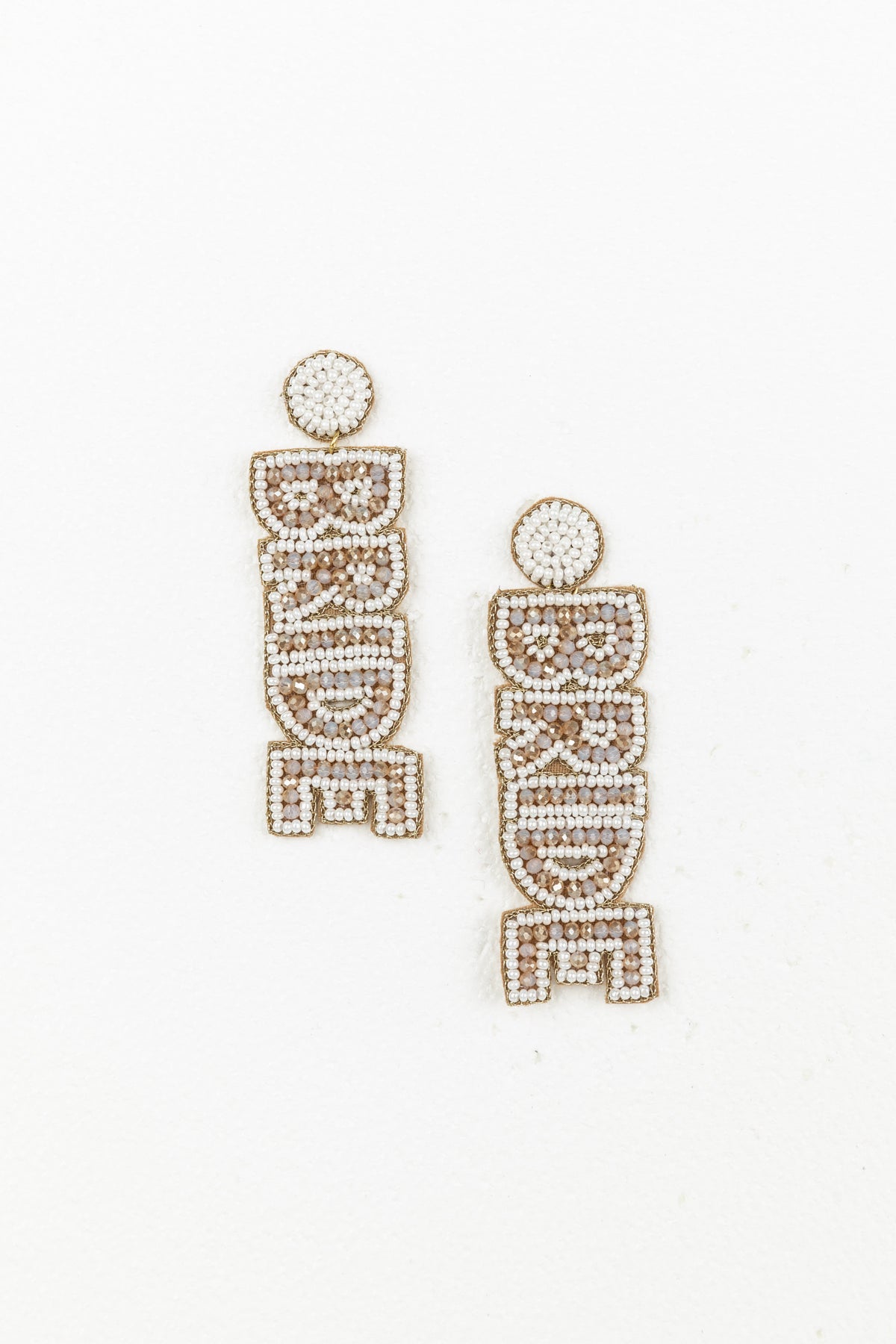 Bride Earrings White