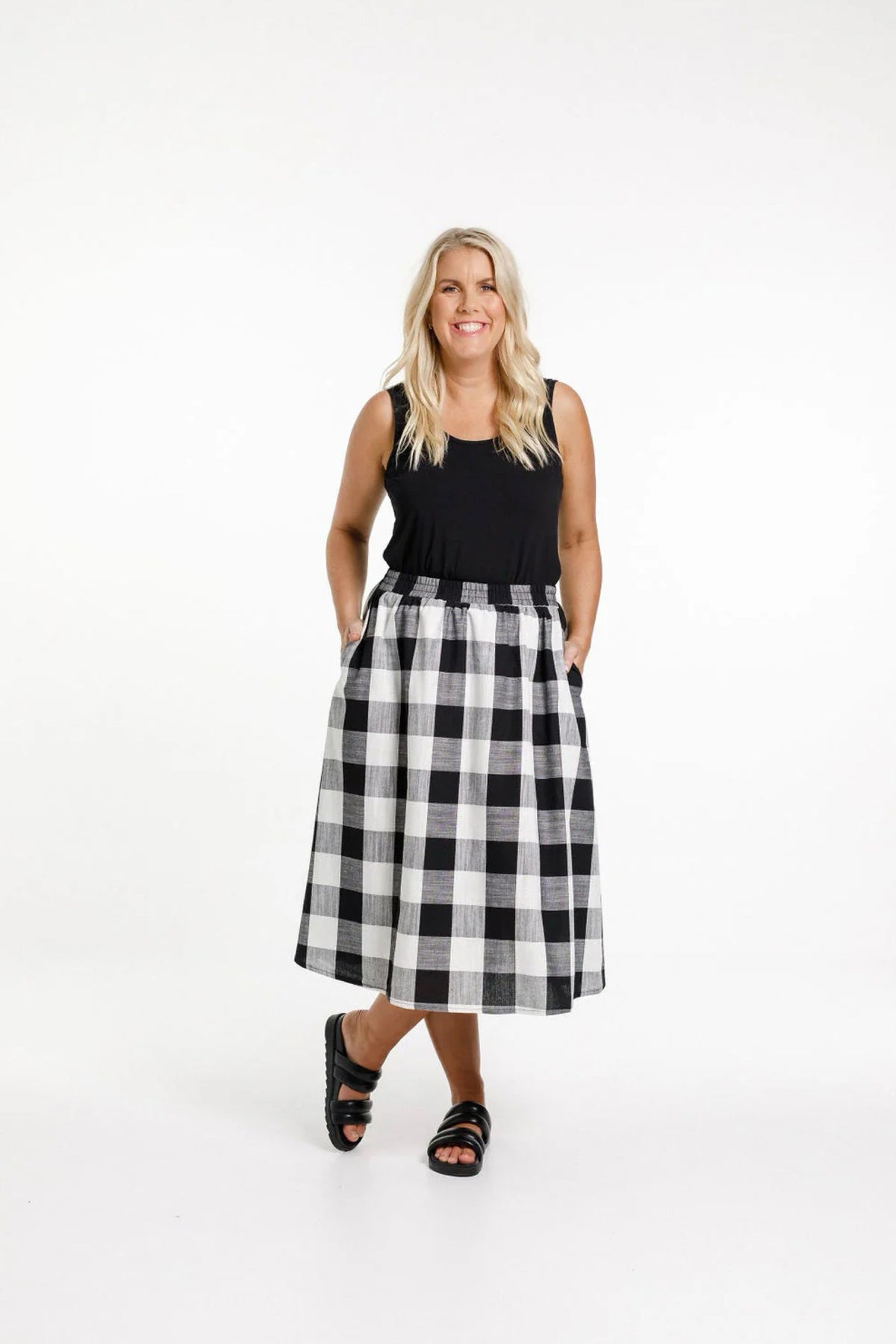 Delilah Skirt Gingham Check