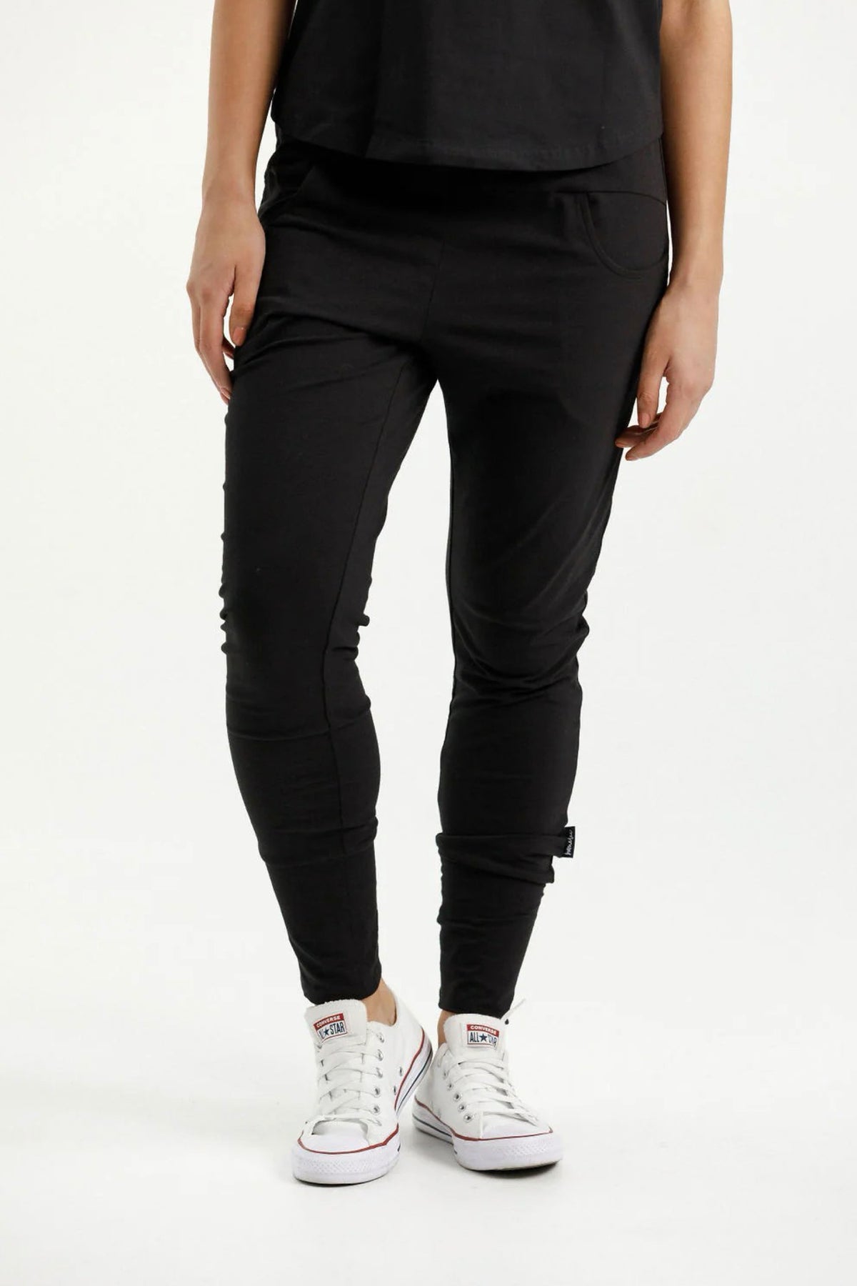 Apartment Pant Black With Stormy Stripe X