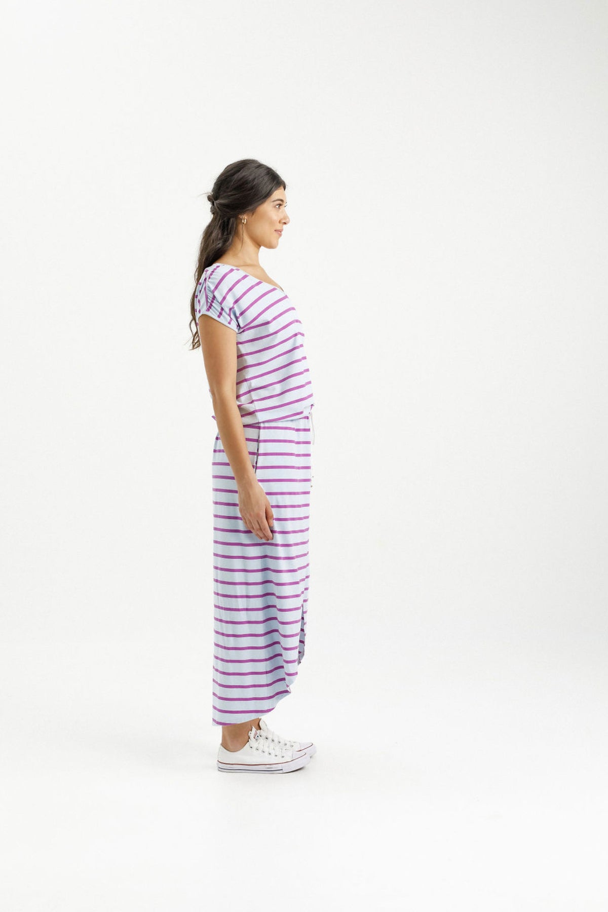 Chelsea Dress Orchid Stripe