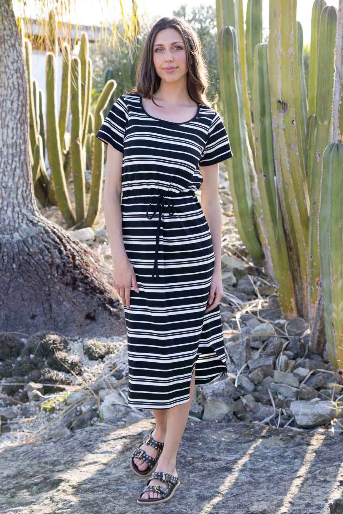 Josephine Midi Dress Stripe