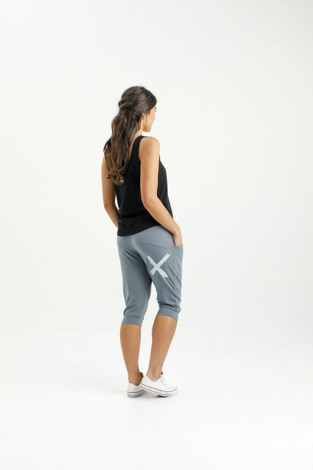 3/4 Apartment Pant Storm Grey With Sky X