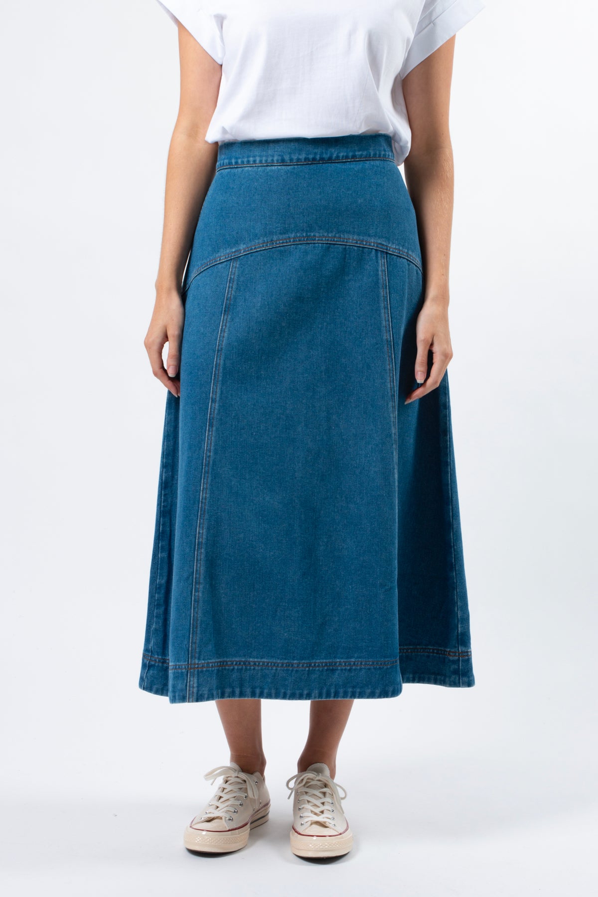 Dixie Skirt Light Wash