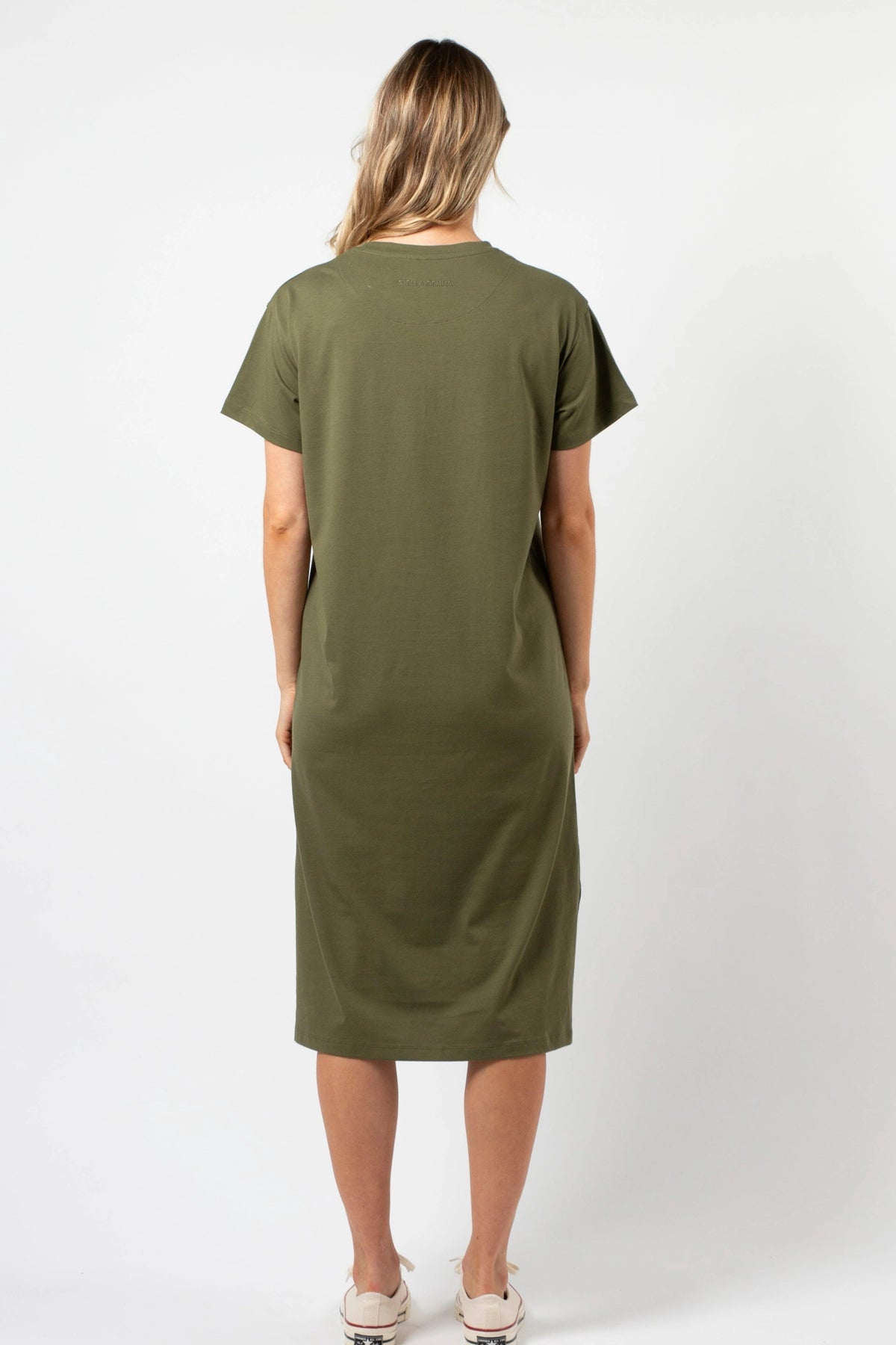 Maxie T-Shirt Dress Khaki White