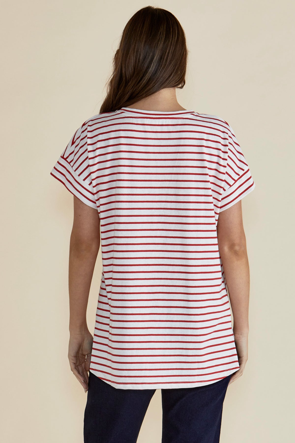 Willa Tee Red Stripe