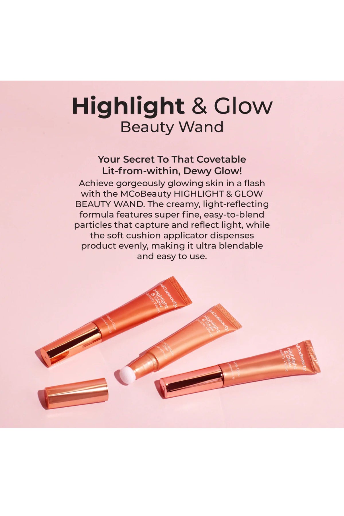 Highlight & Glow Beauty Wand Peach Glow