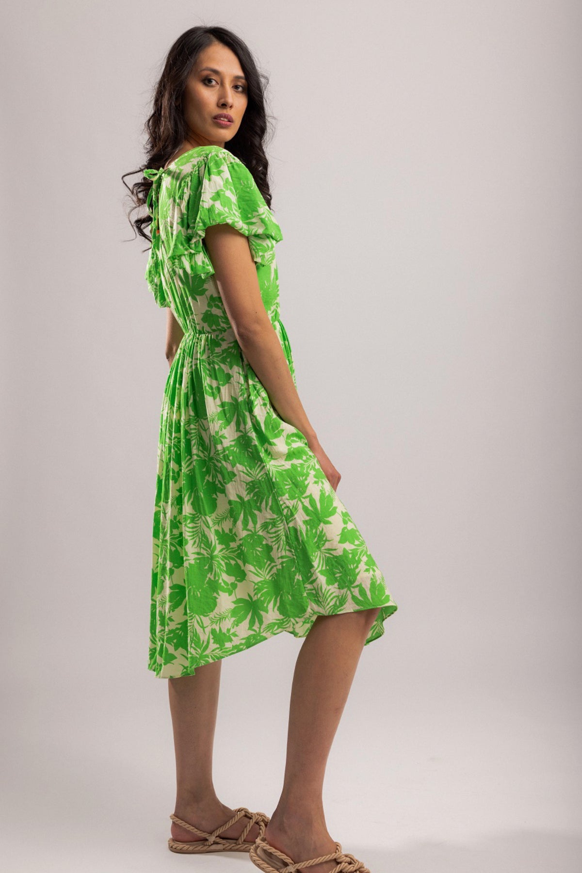 Monterey Dress Green Palm