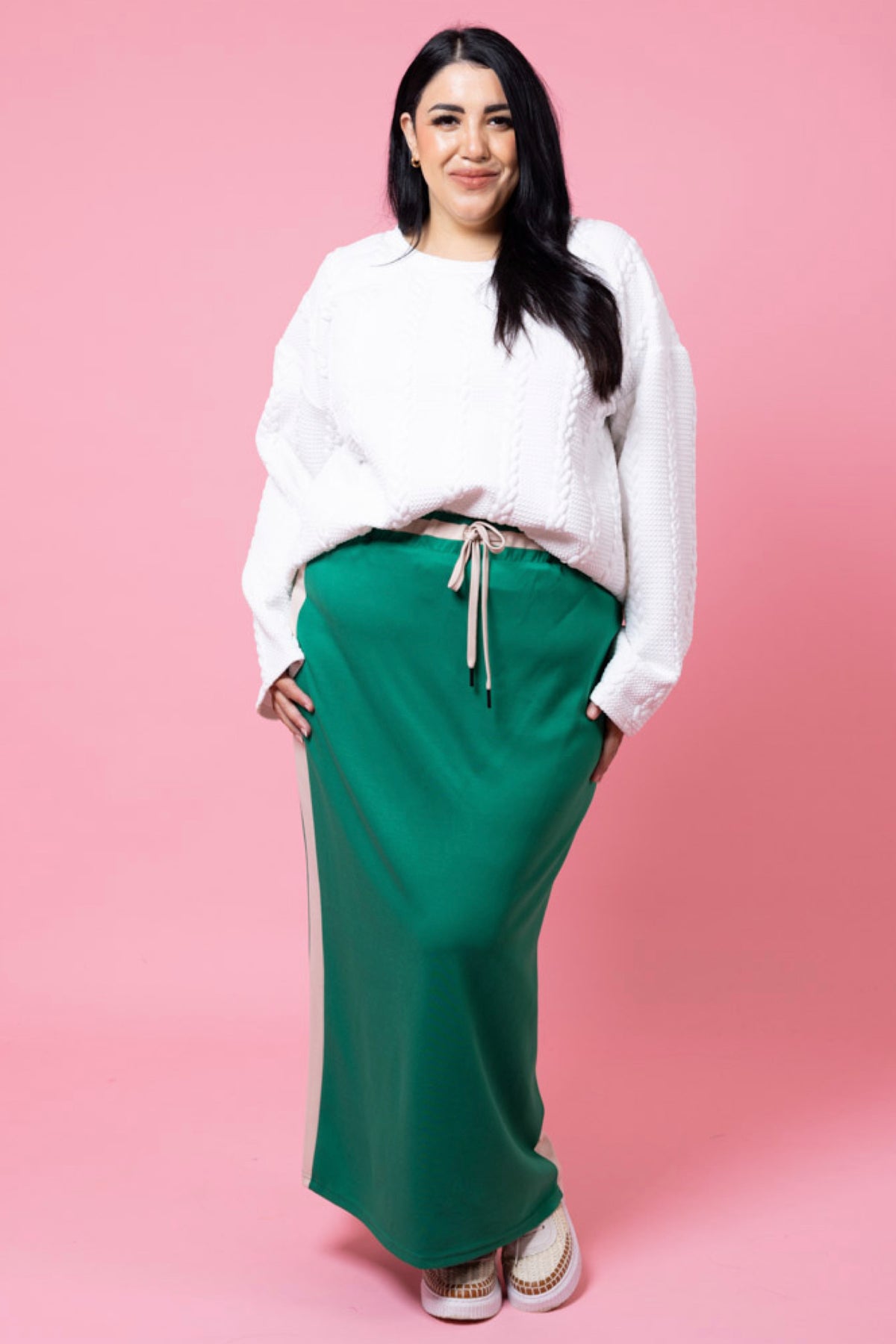 Mattie Sweater Skirt Green