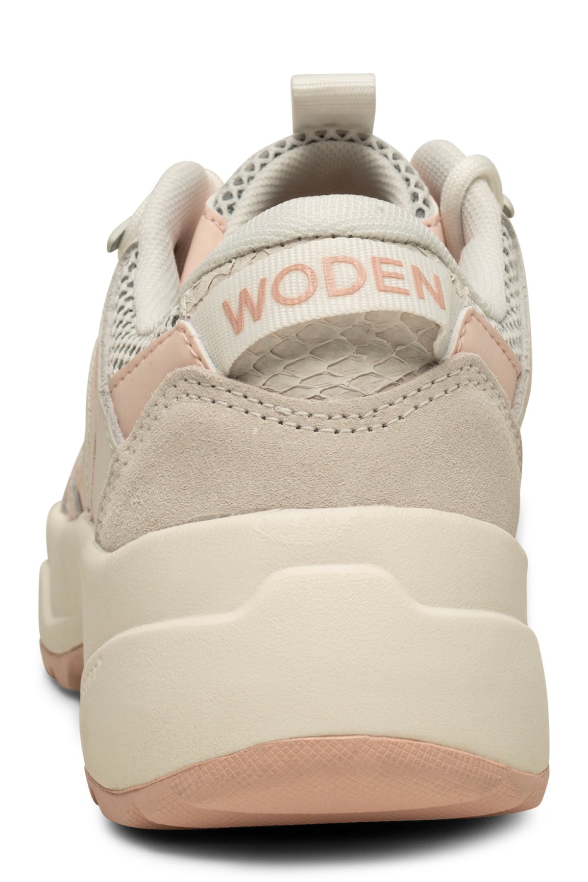 Woden Sif Open Mesh Ballerina/Blanc De Blanc