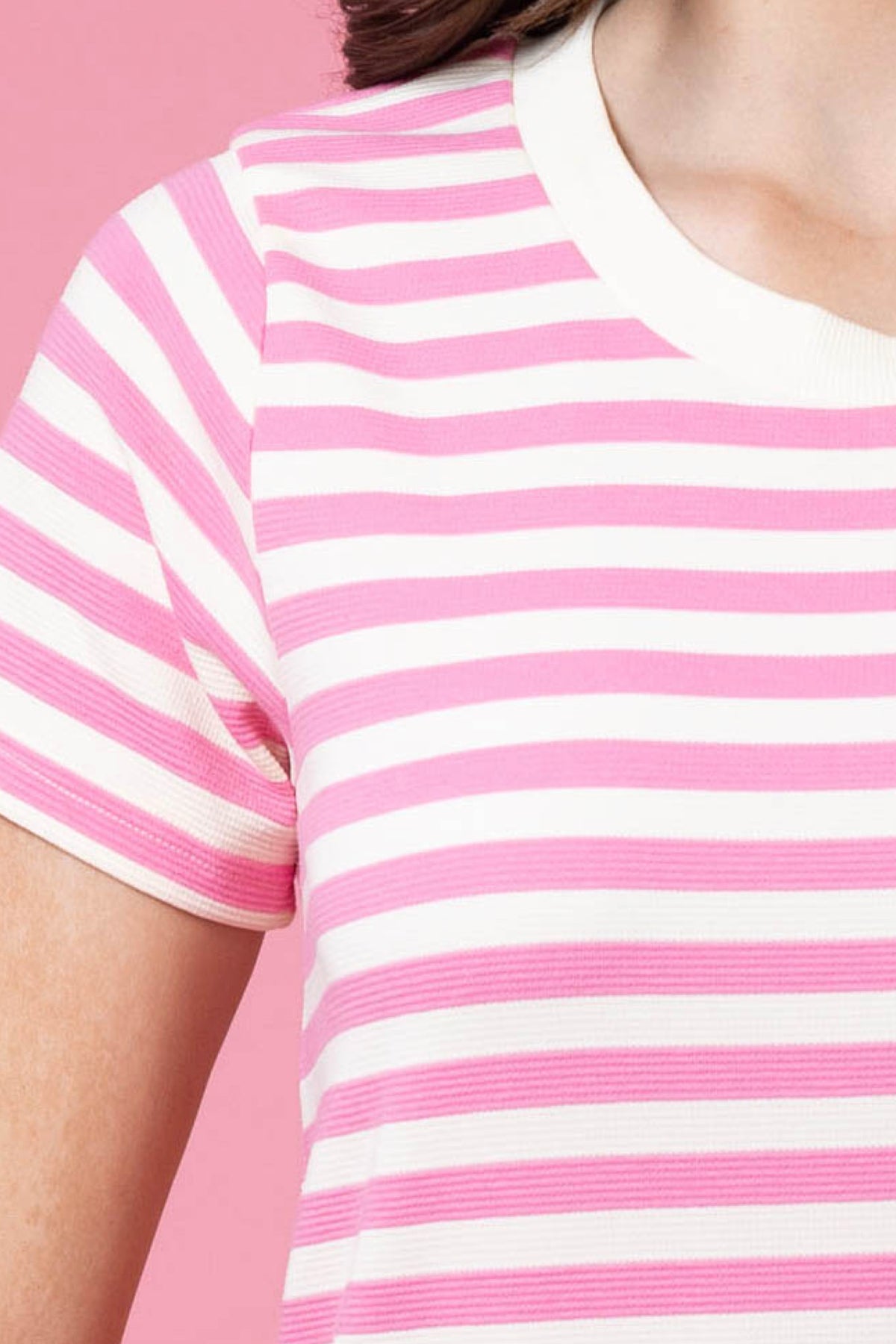 Frankie Dress Pink Stripe