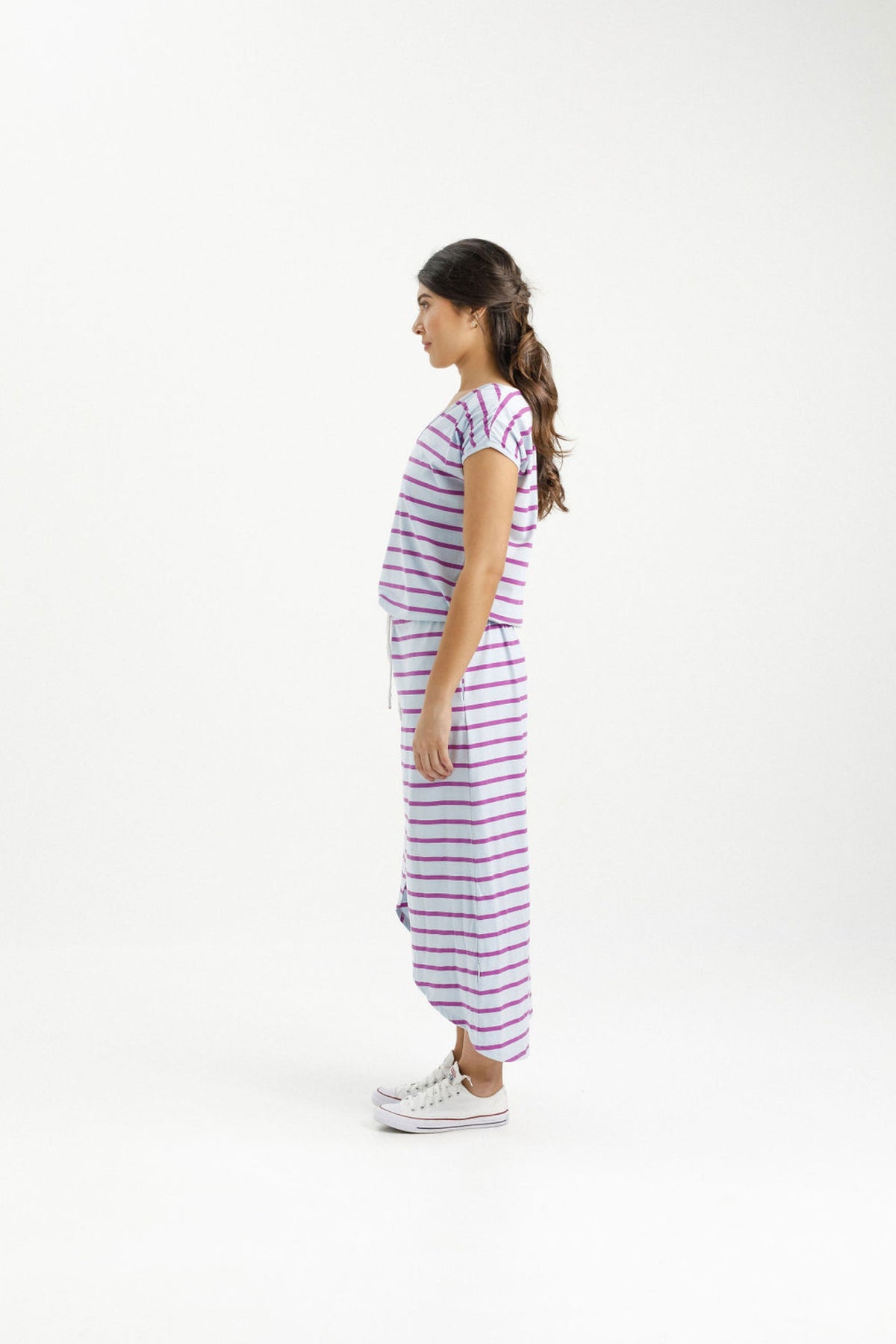 Chelsea Dress Orchid Stripe