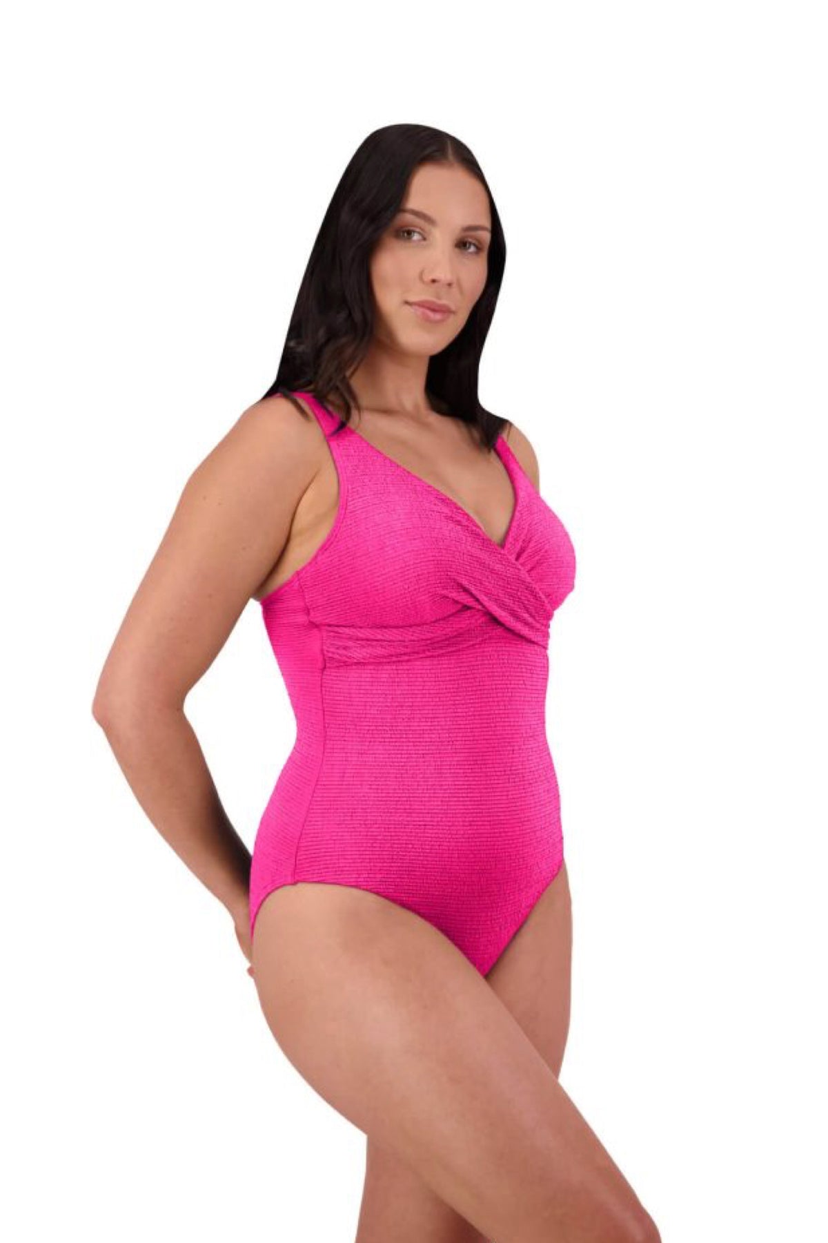 U/W Wrap Suit Hot Pink C/D