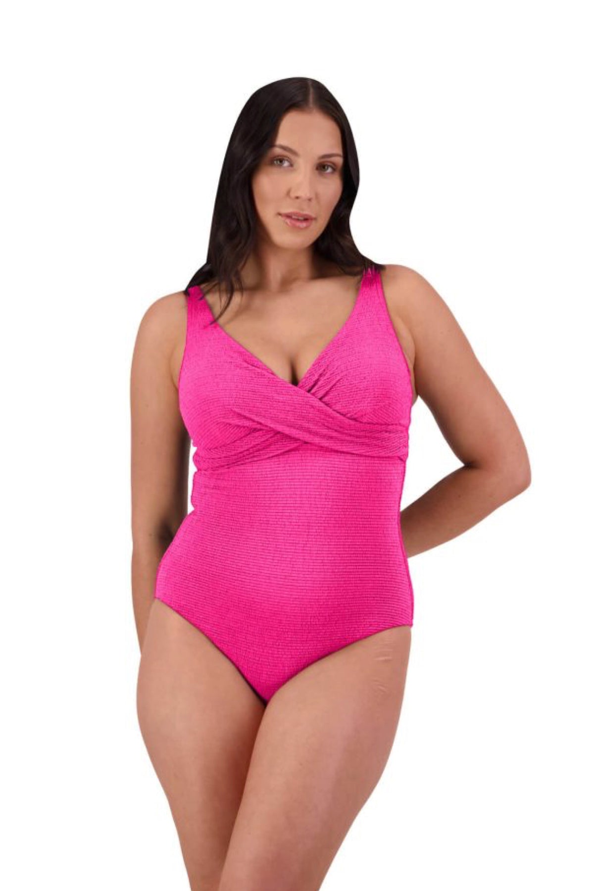 U/W Wrap Suit Hot Pink C/D