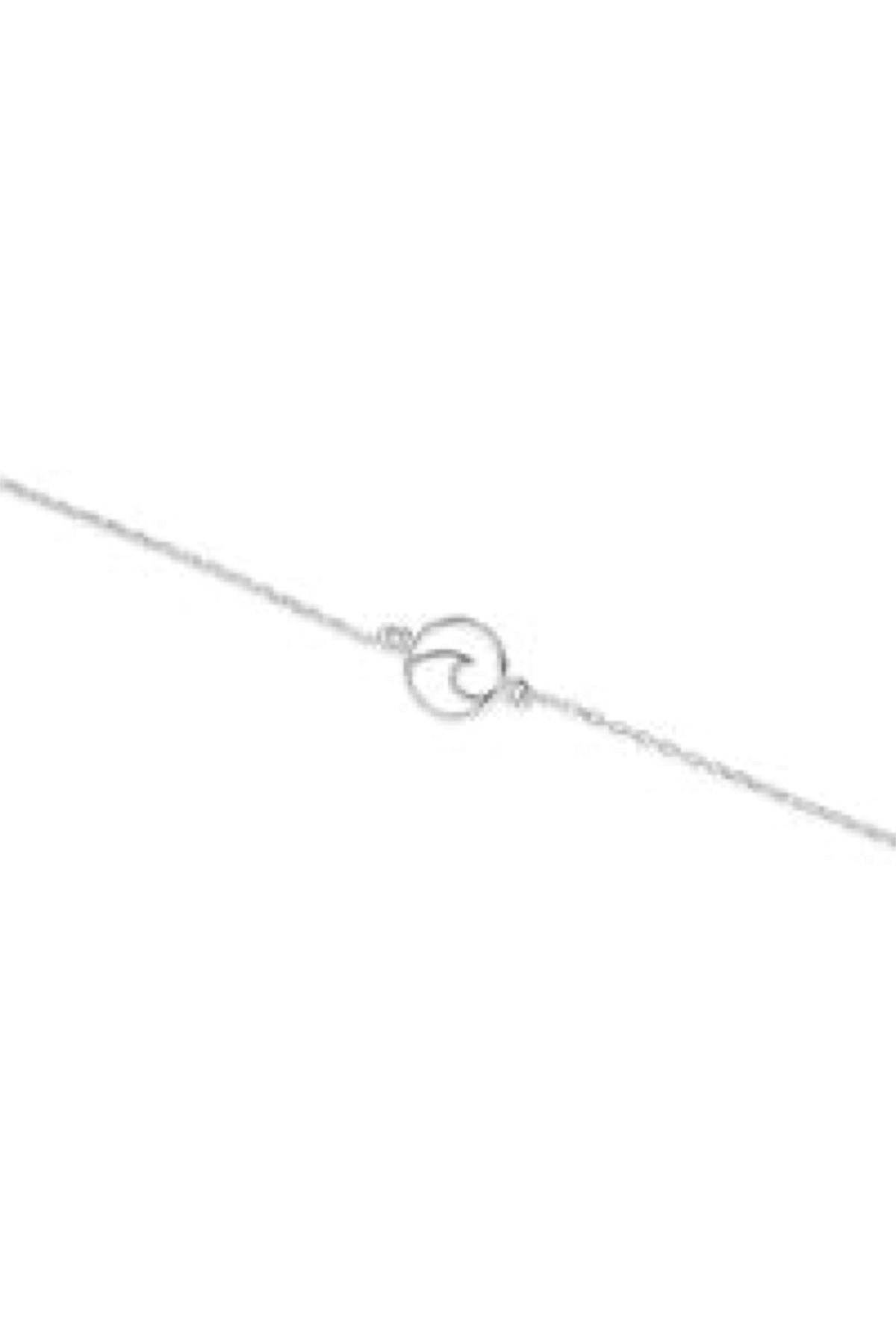 Sterling Silver Ocean Wave Anklet