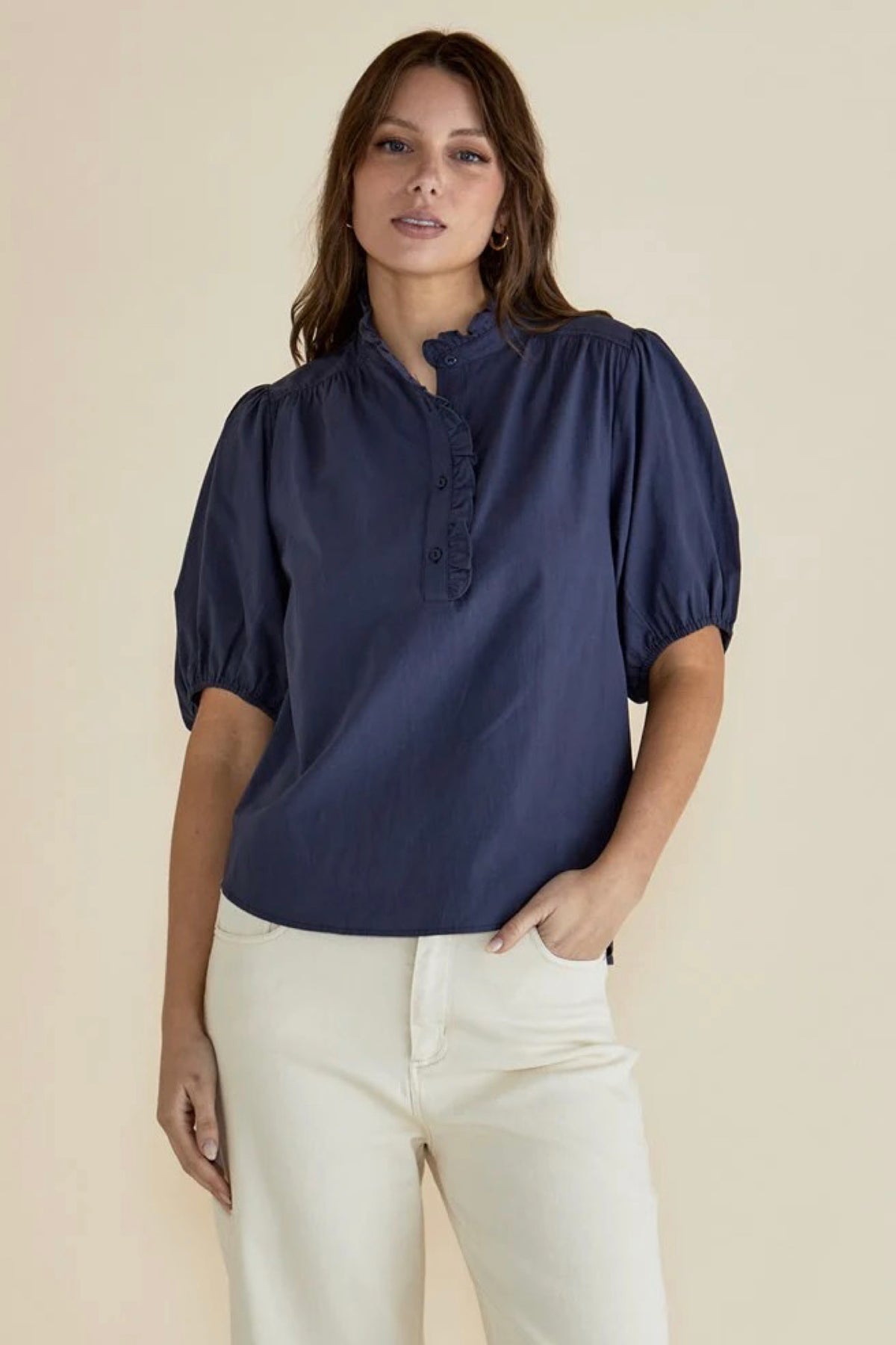 Avery Blouse French Blue