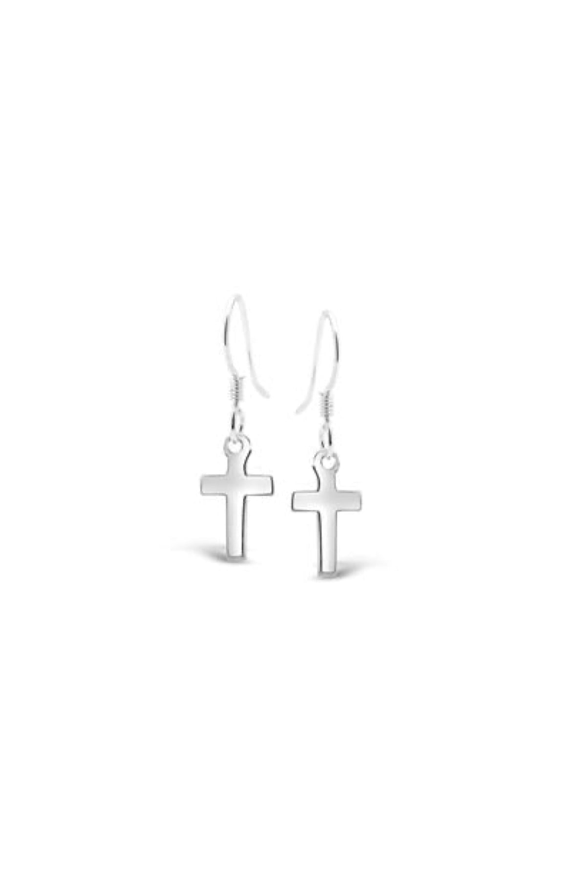 Sterling Silver Cross Earrimgs