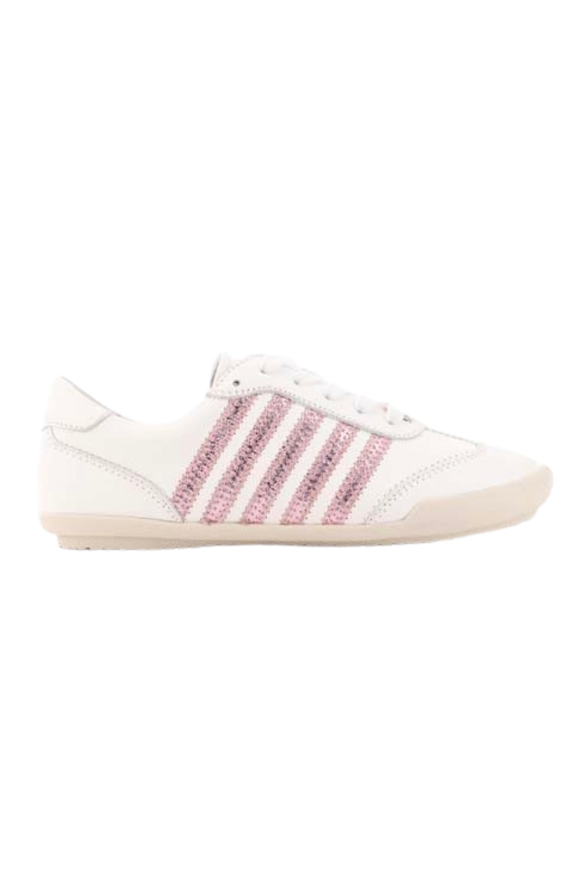 Jaffa White Pink Leather Sneaker