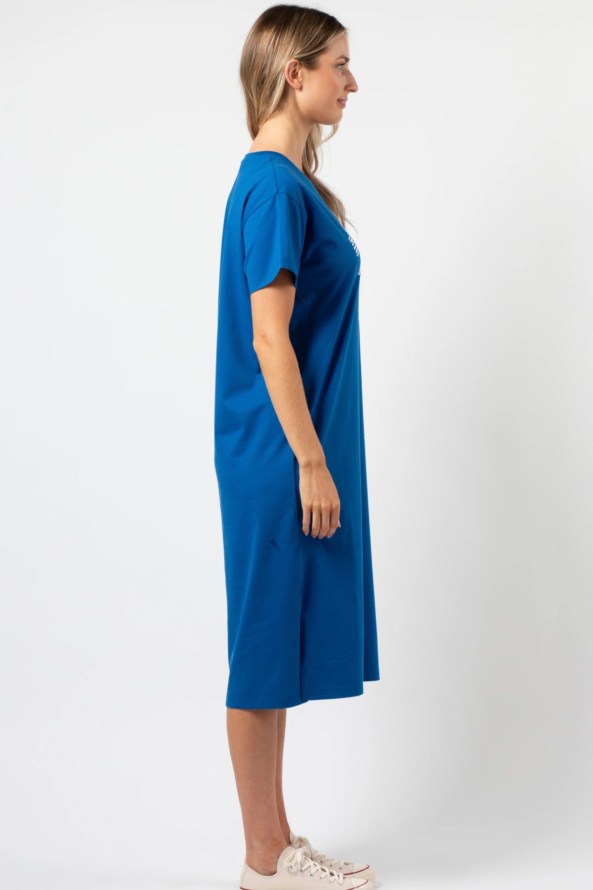 Maxie T-Shirt Dress Deep Bowtiful Blue