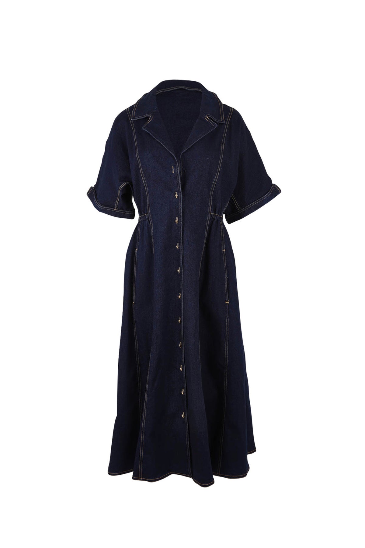 Dana Denim Dress Indigo Blue