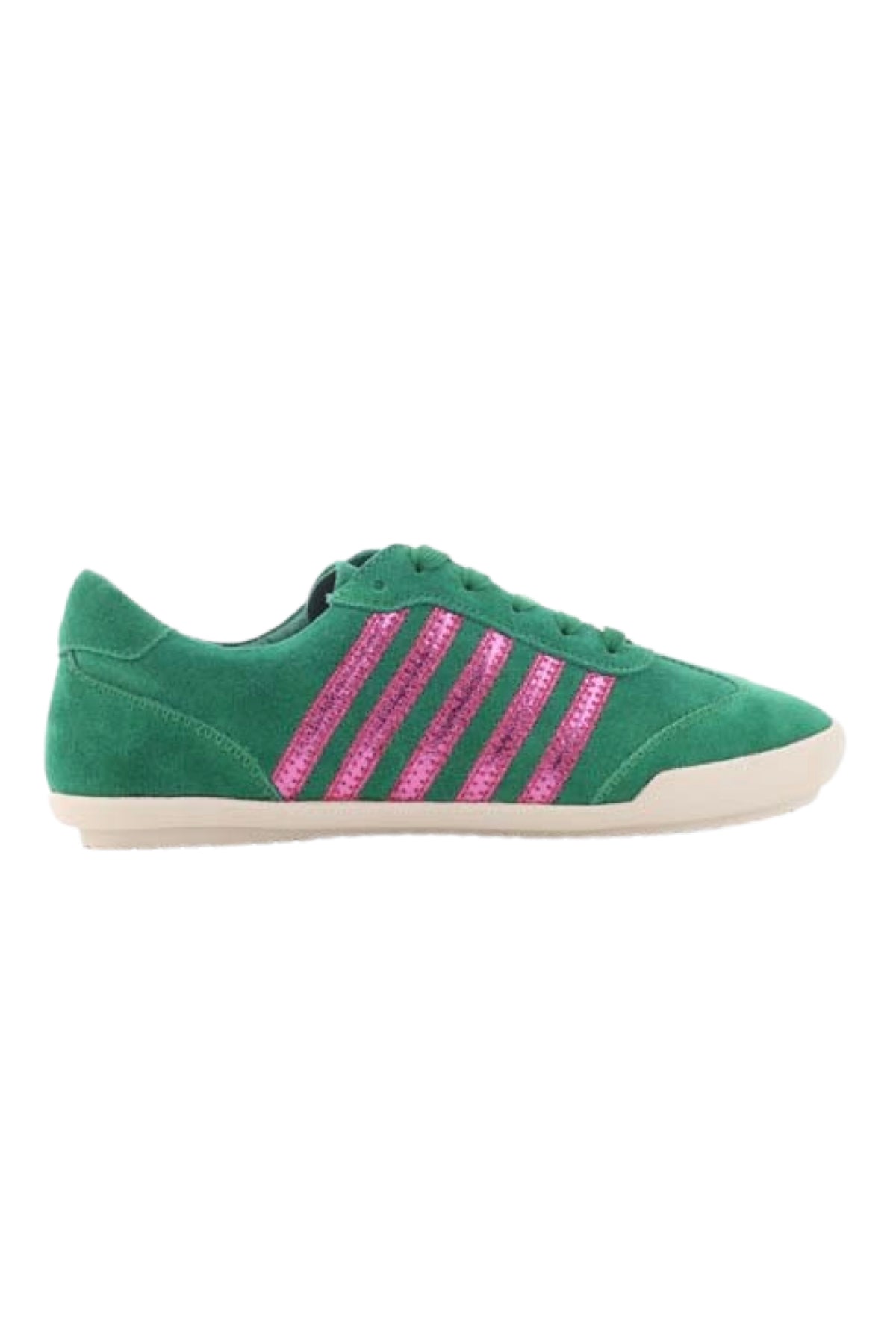 Jaddy Forest Pink Suede Leather Sneaker