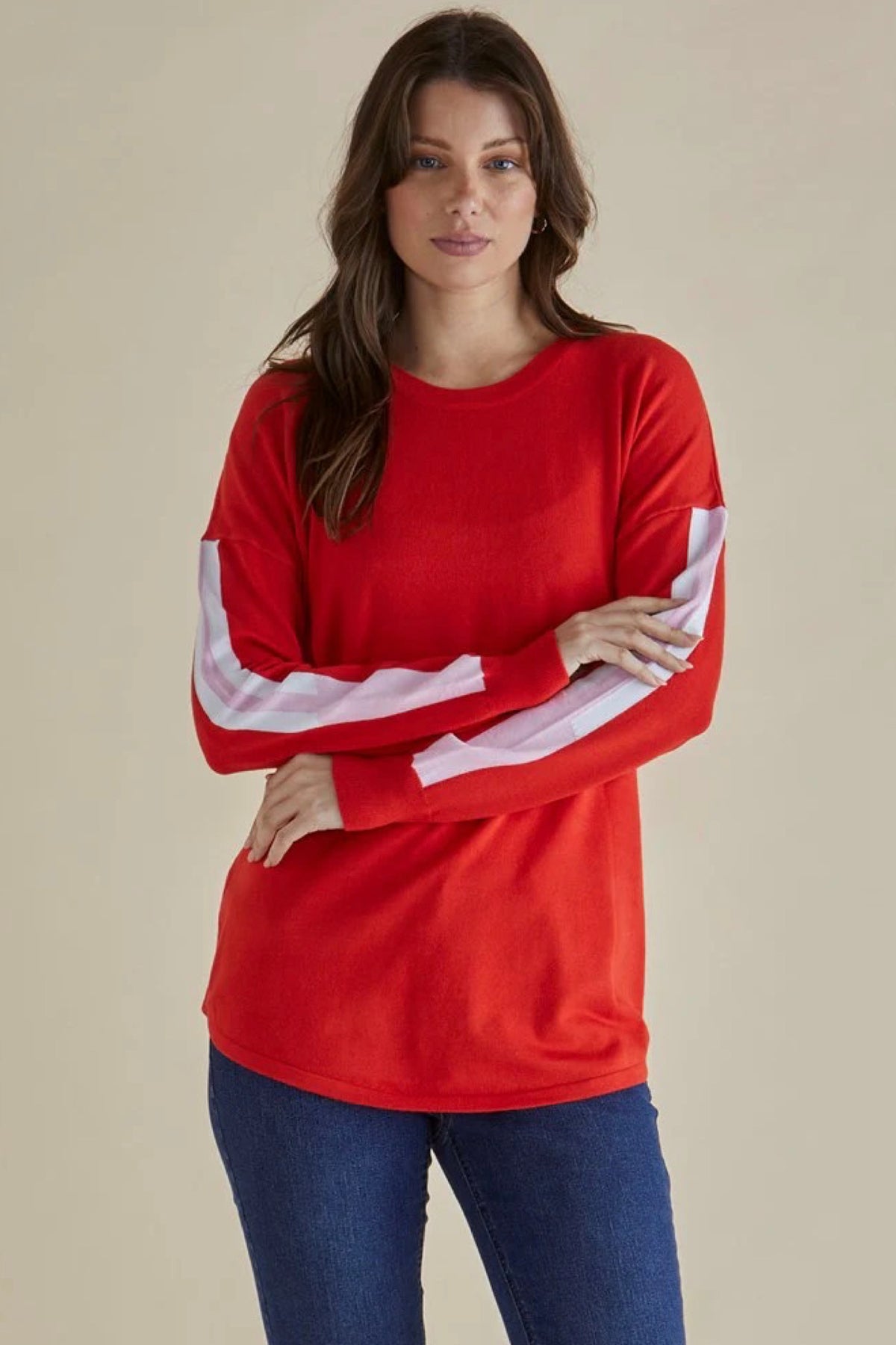 Sophie Knit Jumper Red