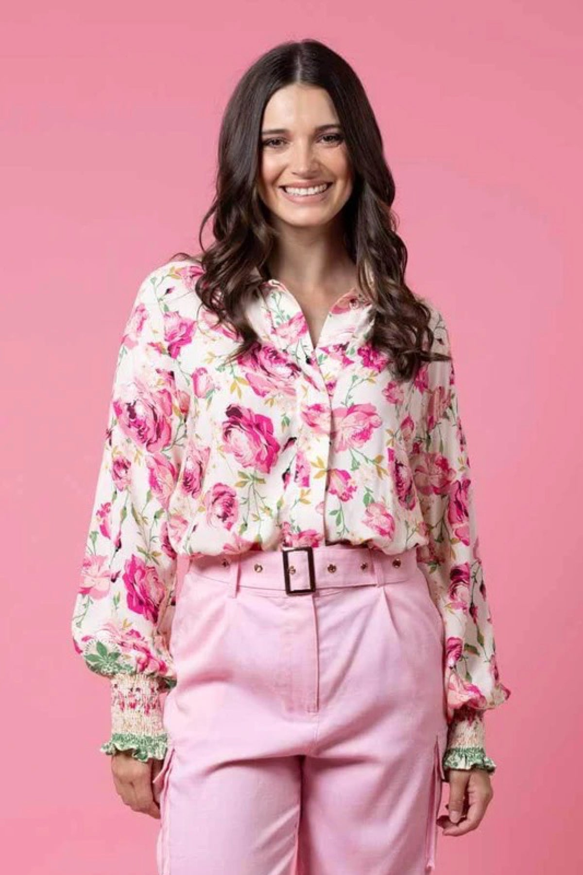 Rosa Shirt Beige Floral