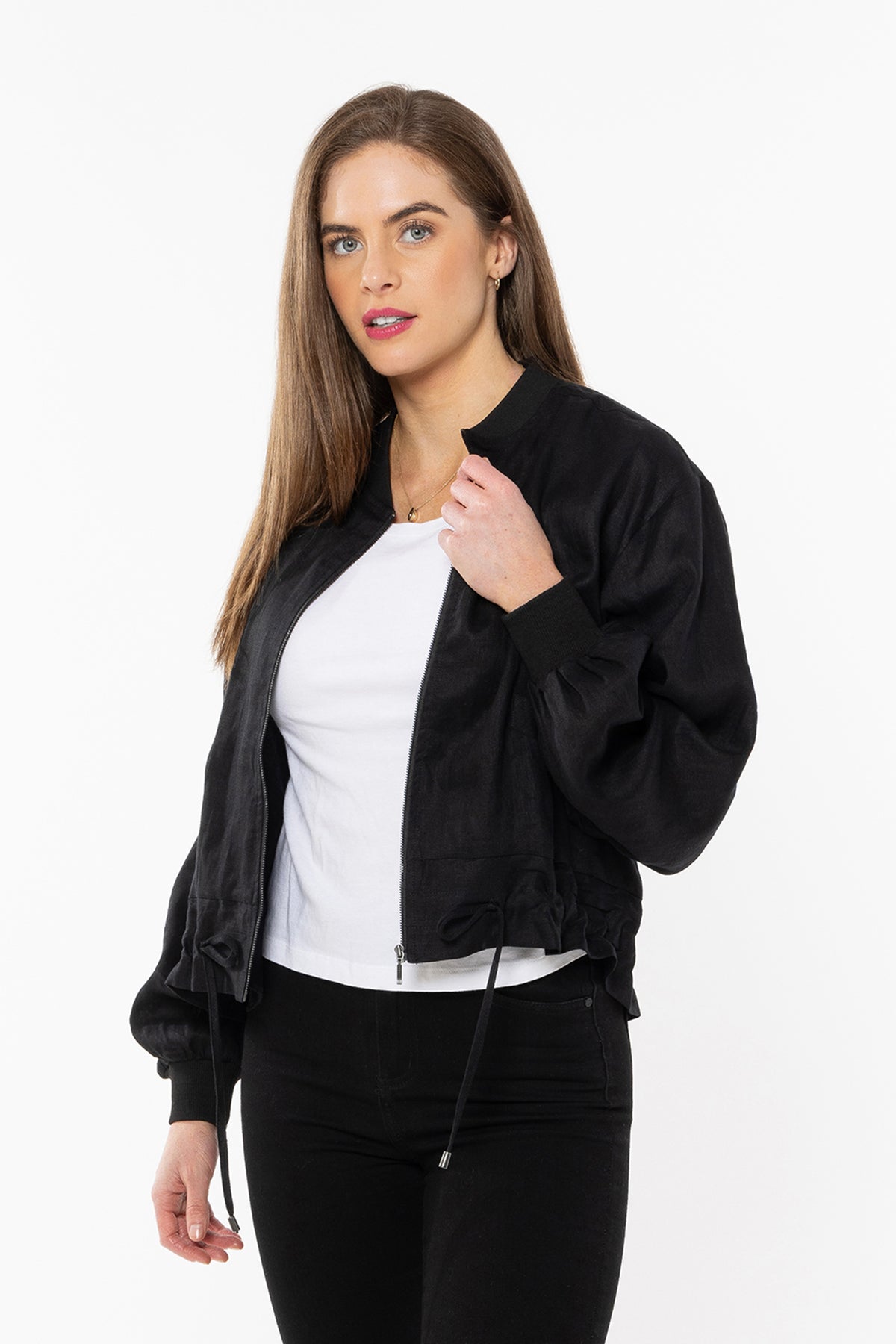 Keen Jacket Black Linen - EXCLUSIVE TO MINT