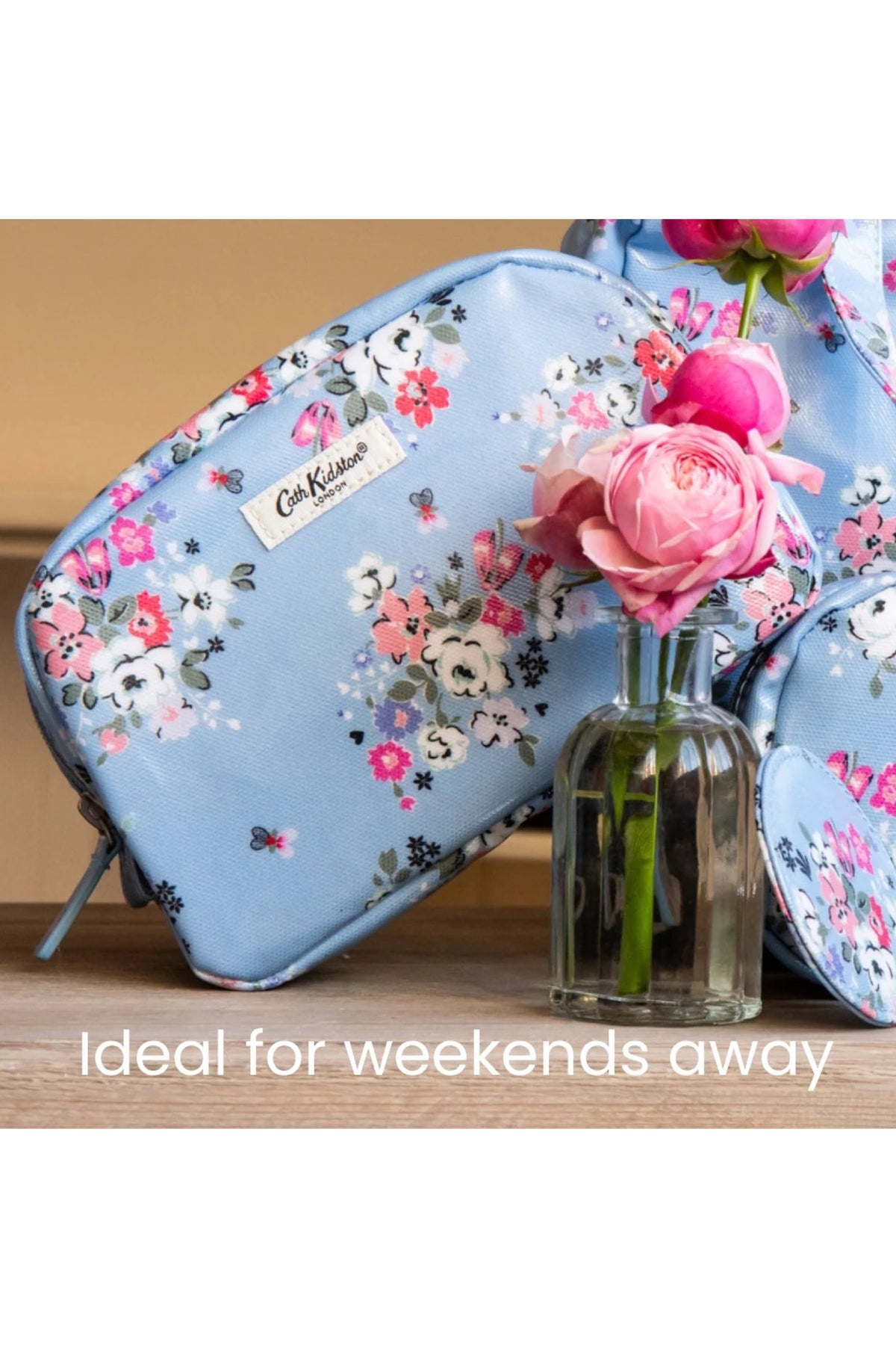 Cath Kidston Cosmetic Bag Pale Blue Flowers