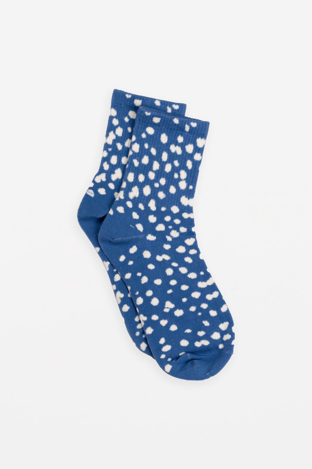 Socks Dotty Blue And White