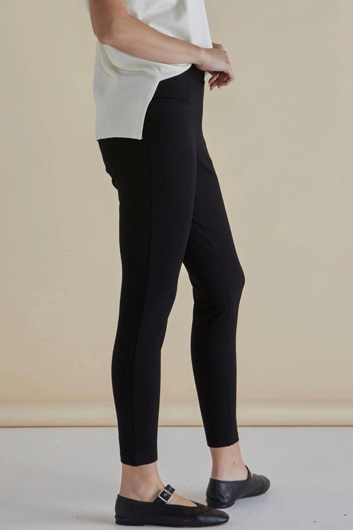 Gwen Ponte Legging Black