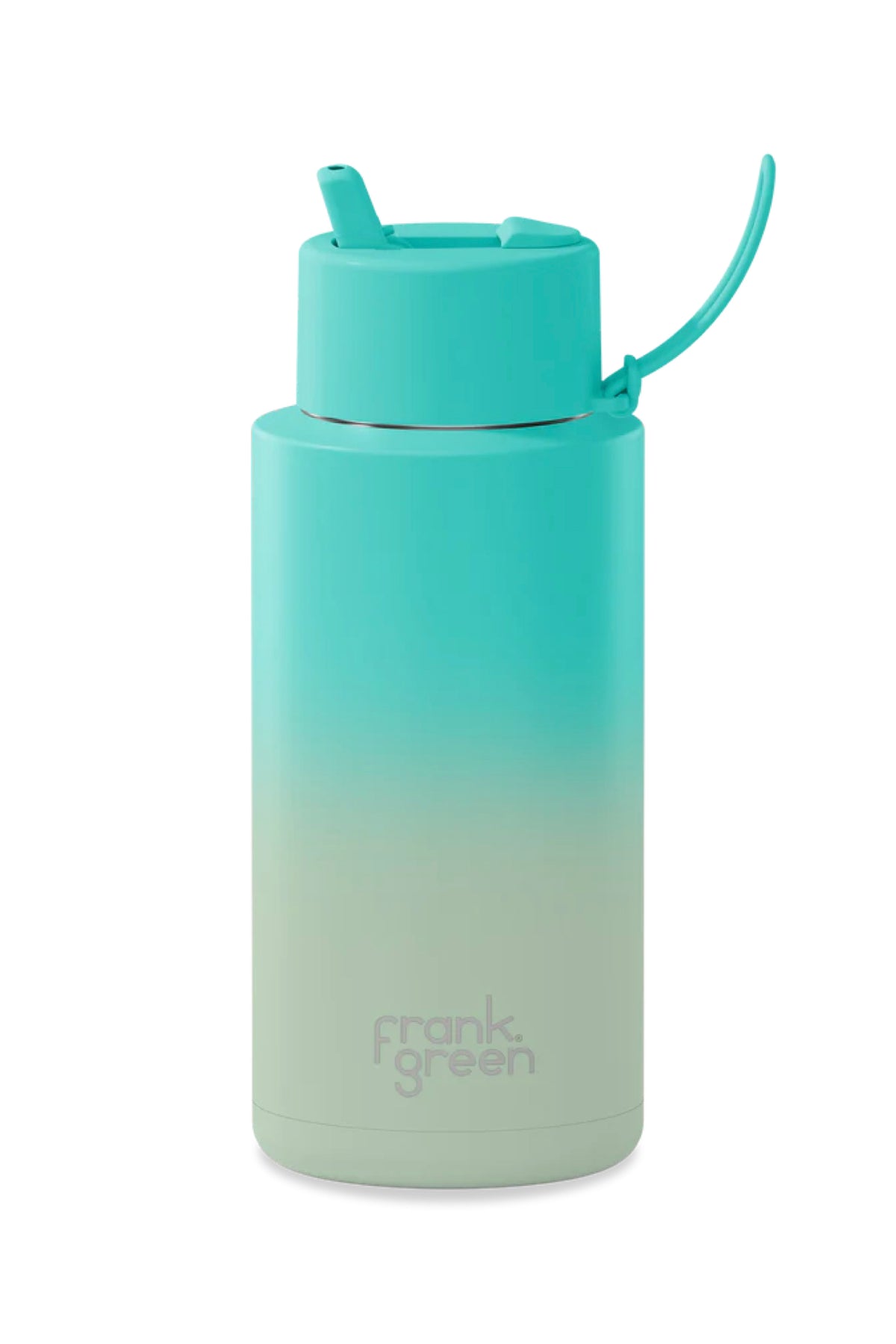 34oz Stainless Steel Ceramic Reusable Bottle Bondi Bliss With Flip Straw Lid