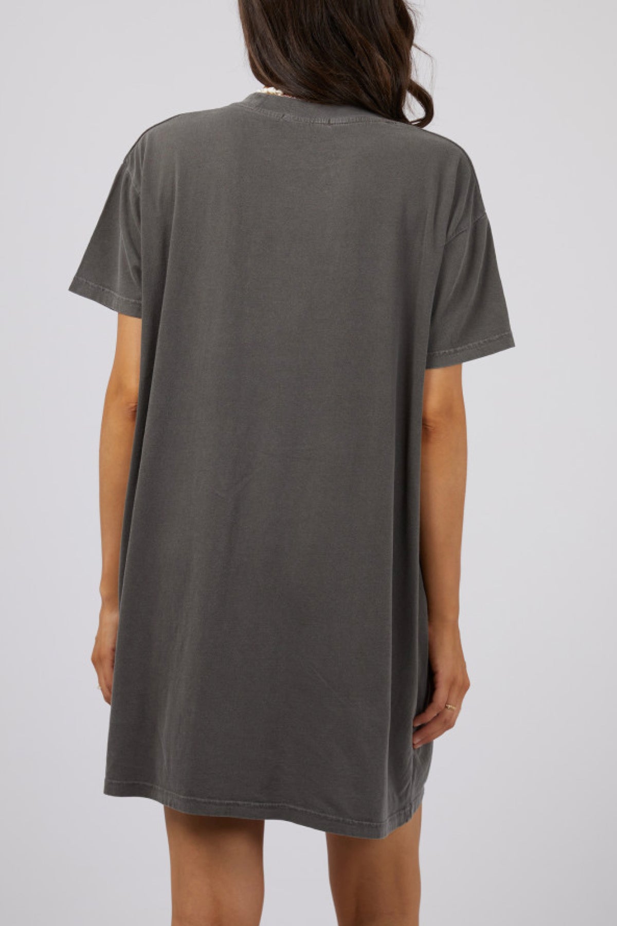 Classic Tee Dress Charcoal